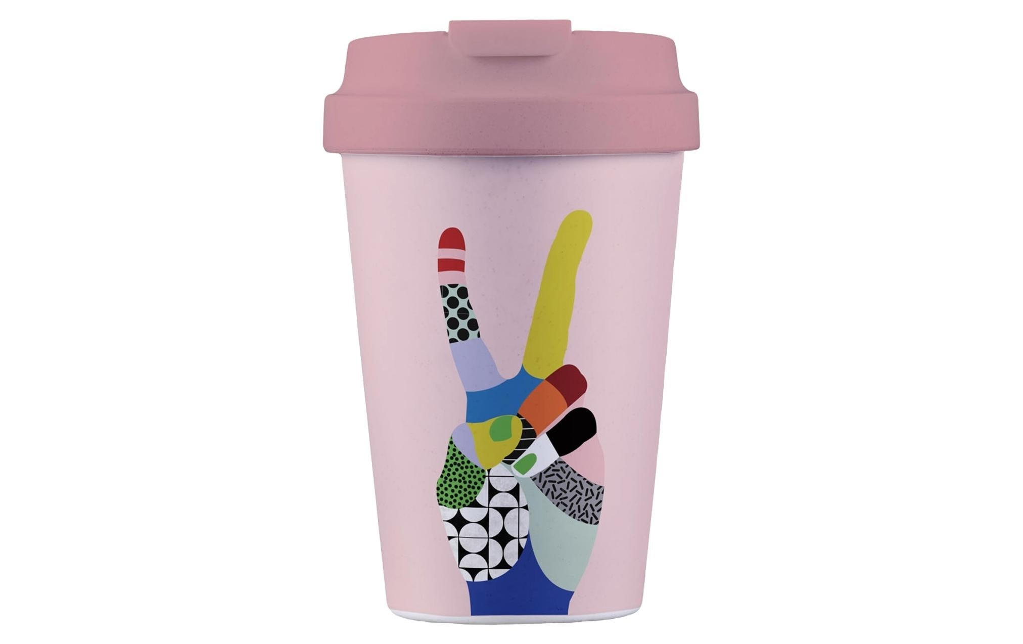 Coffee-to-go-Becher "BioLoco Easy Cup-Peace 350 ml"