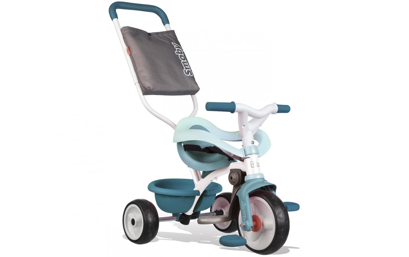Dreirad »Be Move Komfort Blau«, Gurt, Pedal-Freilauf, Schiebestange, Verstellbarer Sitz