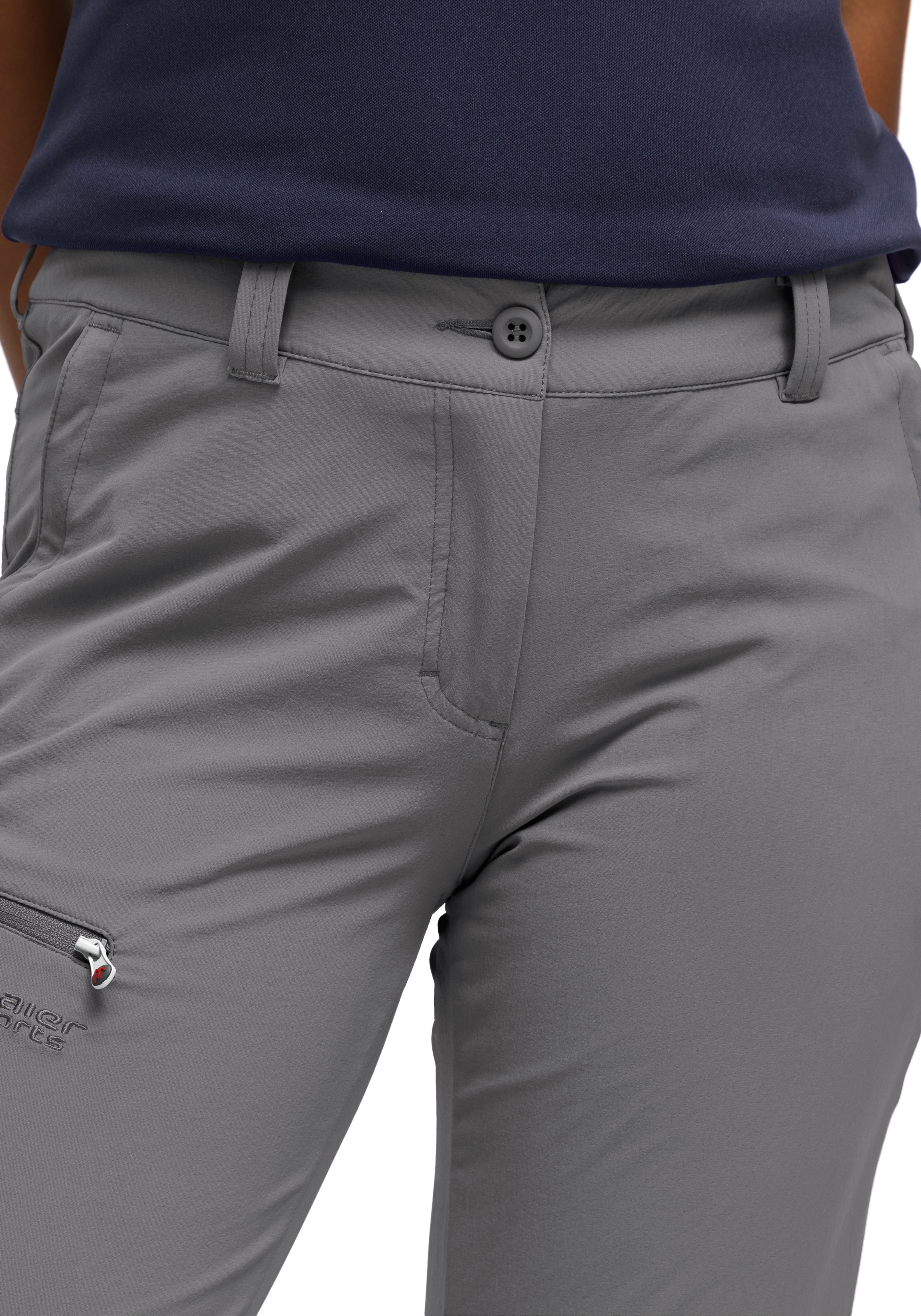 Maier Sports Funktionshose »Inara slim«, Herren Wanderhose, atmungsaktive Outdoor-Hose, 4 Taschen, Slim Fit