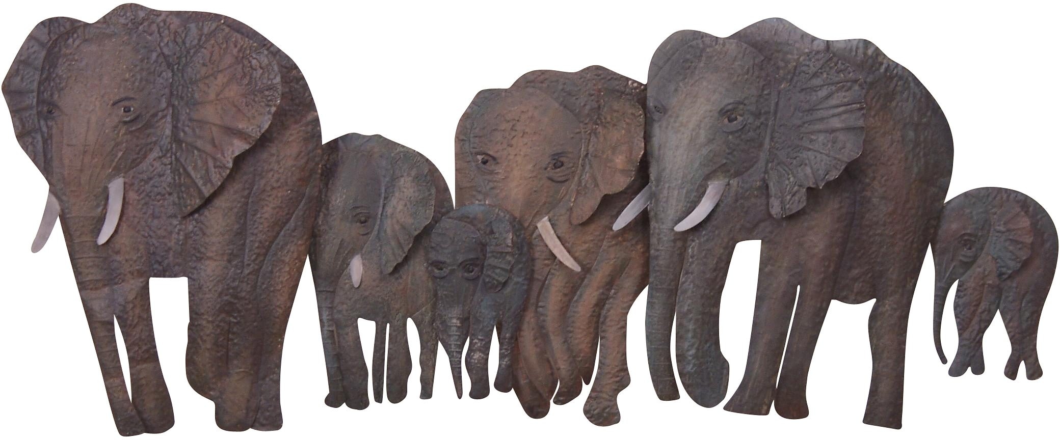 ❤ HOFMANN LIVING AND MORE Wanddekoobjekt »Elefantenfamilie«, Wanddeko, aus  Metall ordern im Jelmoli-Online Shop