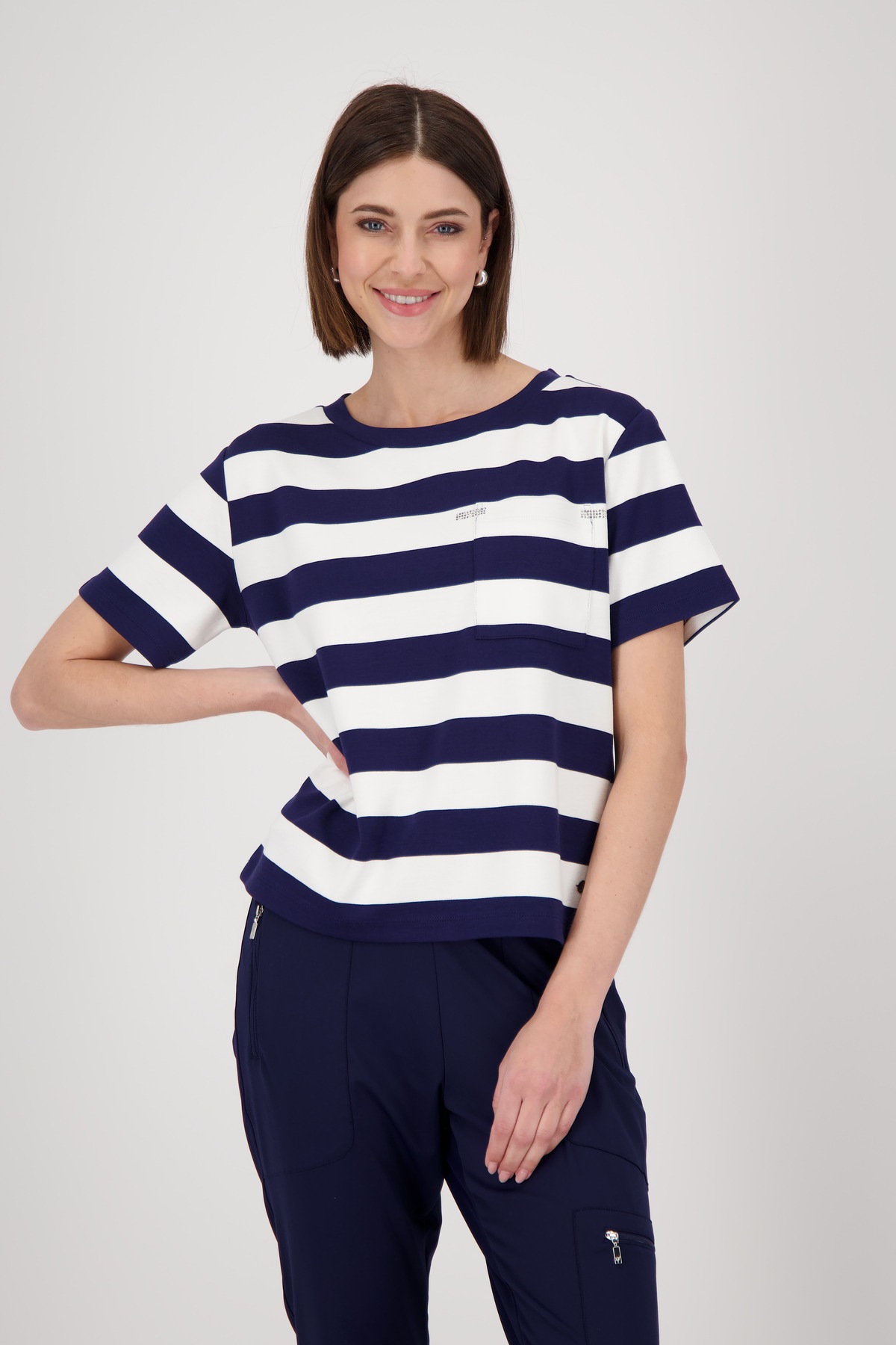 Monari Sweatshirt, mit Streifen