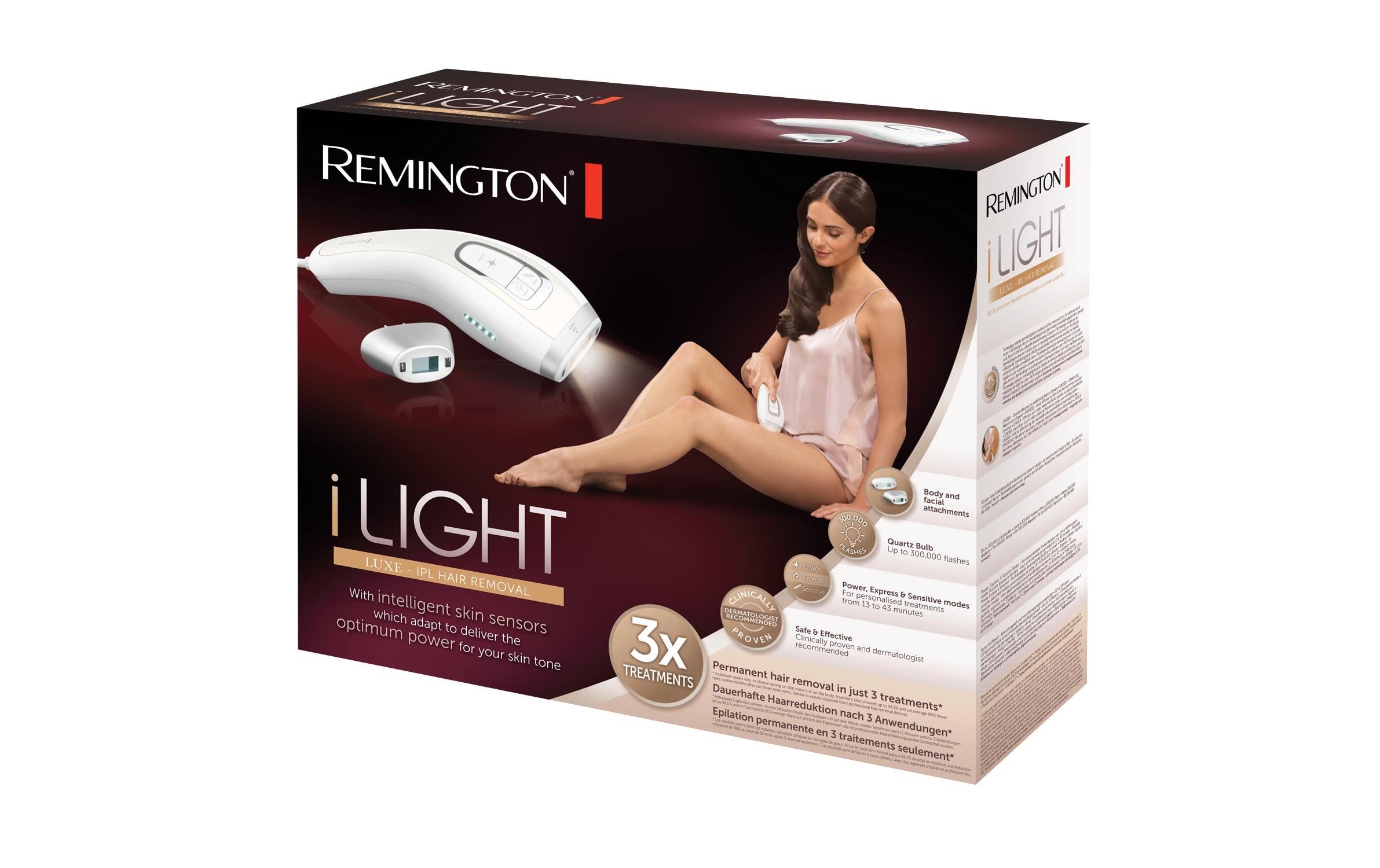 ➥ Remington IPL-Haarentferner Lichtimpulse Jelmoli-Versand | gleich »IPL8500 i-Light shoppen 300.000 Luxe«