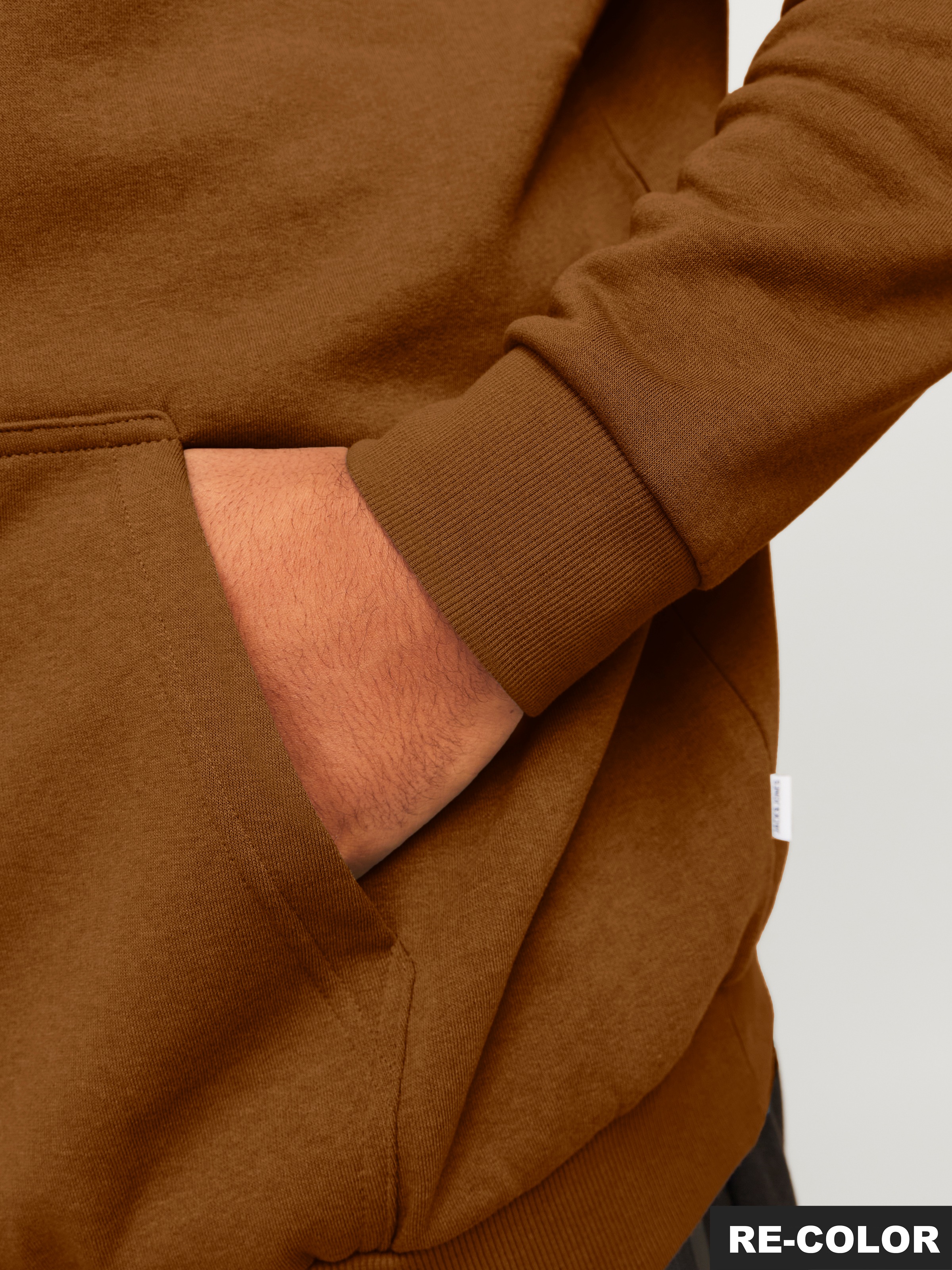 Jack & Jones PlusSize Kapuzensweatshirt »JJEBRADLEY SWEAT HOOD NOOS PLS«, mit Rippbündchen