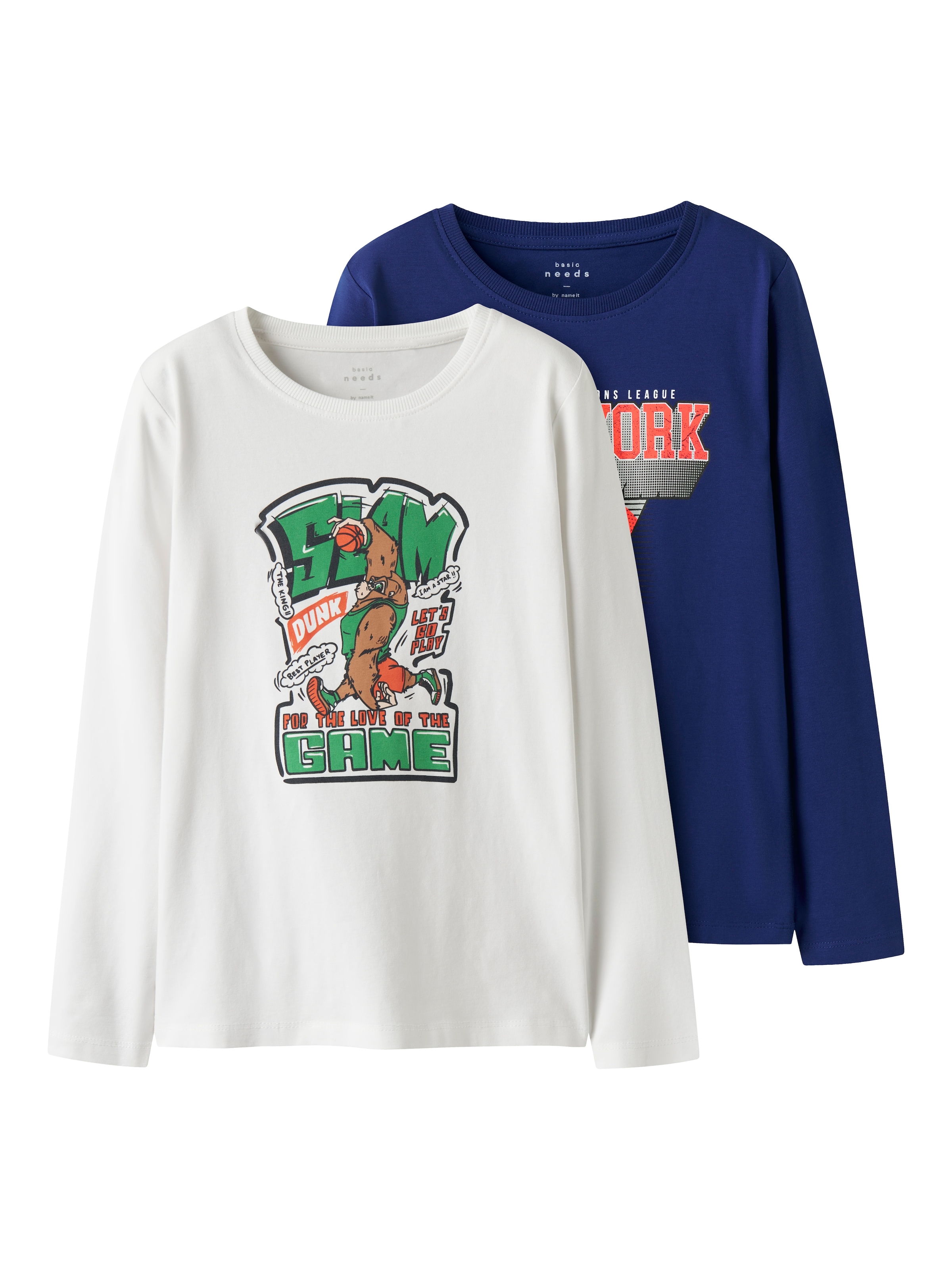 Name It Langarmshirt »NKMVUX 2P LS TOP«, (Packung, 2er-Pack)