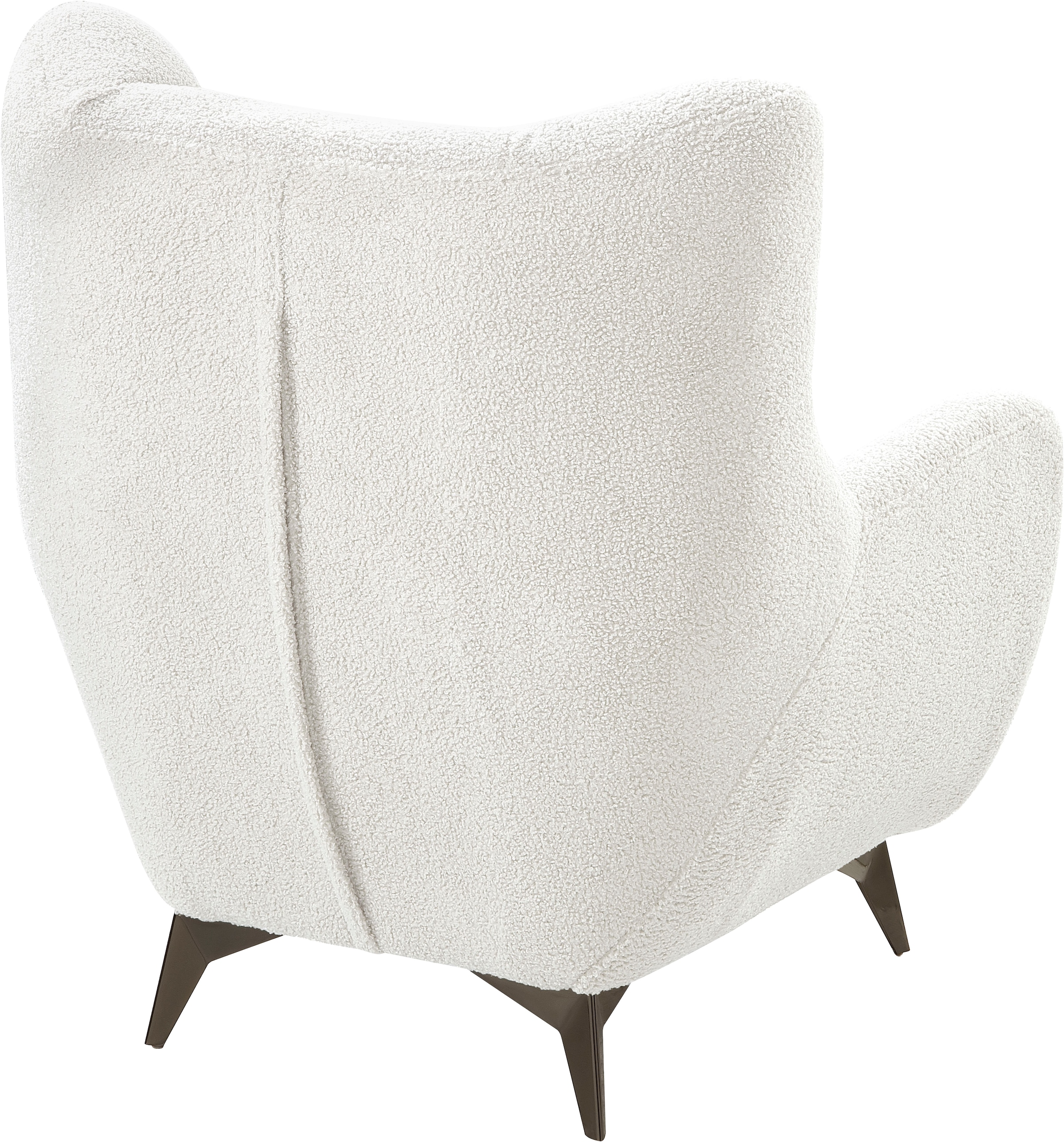 ATLANTIC home collection Sessel »Shawn«, mit Federkern, trendy Bezug mit Teddyoptik