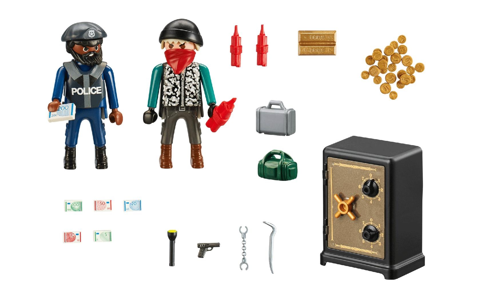 Playmobil® Spielbausteine »City Action Starter Pack Tresorknacker 70908«, (53 St.)