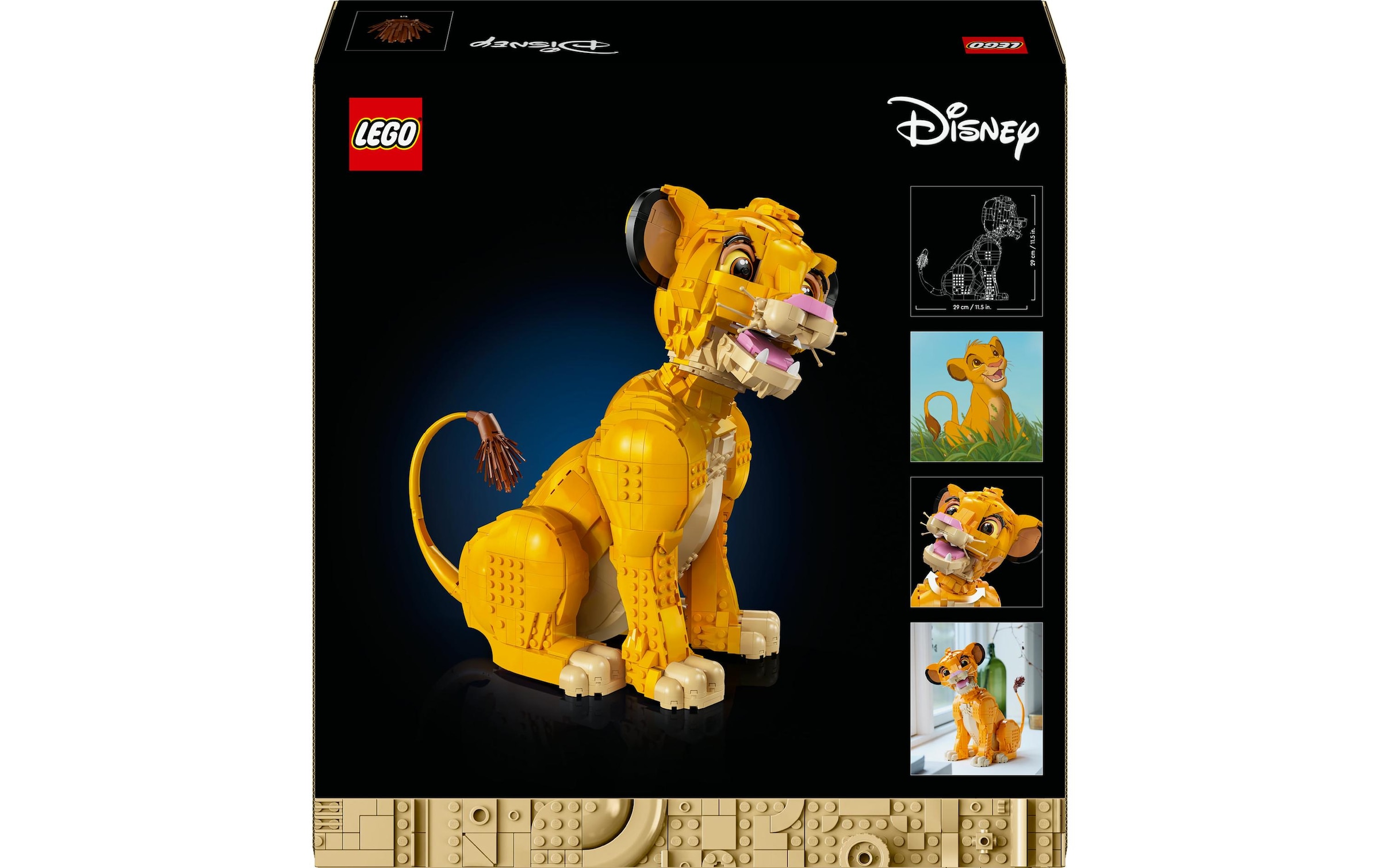 LEGO® Spielbausteine »Disney Simba, der junge König der Löwen 43247«, (1445 St.)