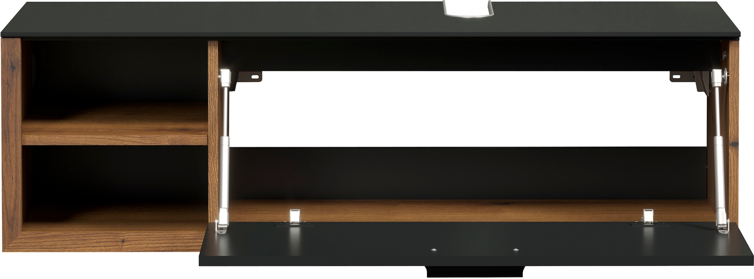 welltime Waschbeckenunterschrank »Premont«, (1 St.), Hängender Waschtisch mit Siphonausschnitt - (B/T/H) 120/45/36 cm
