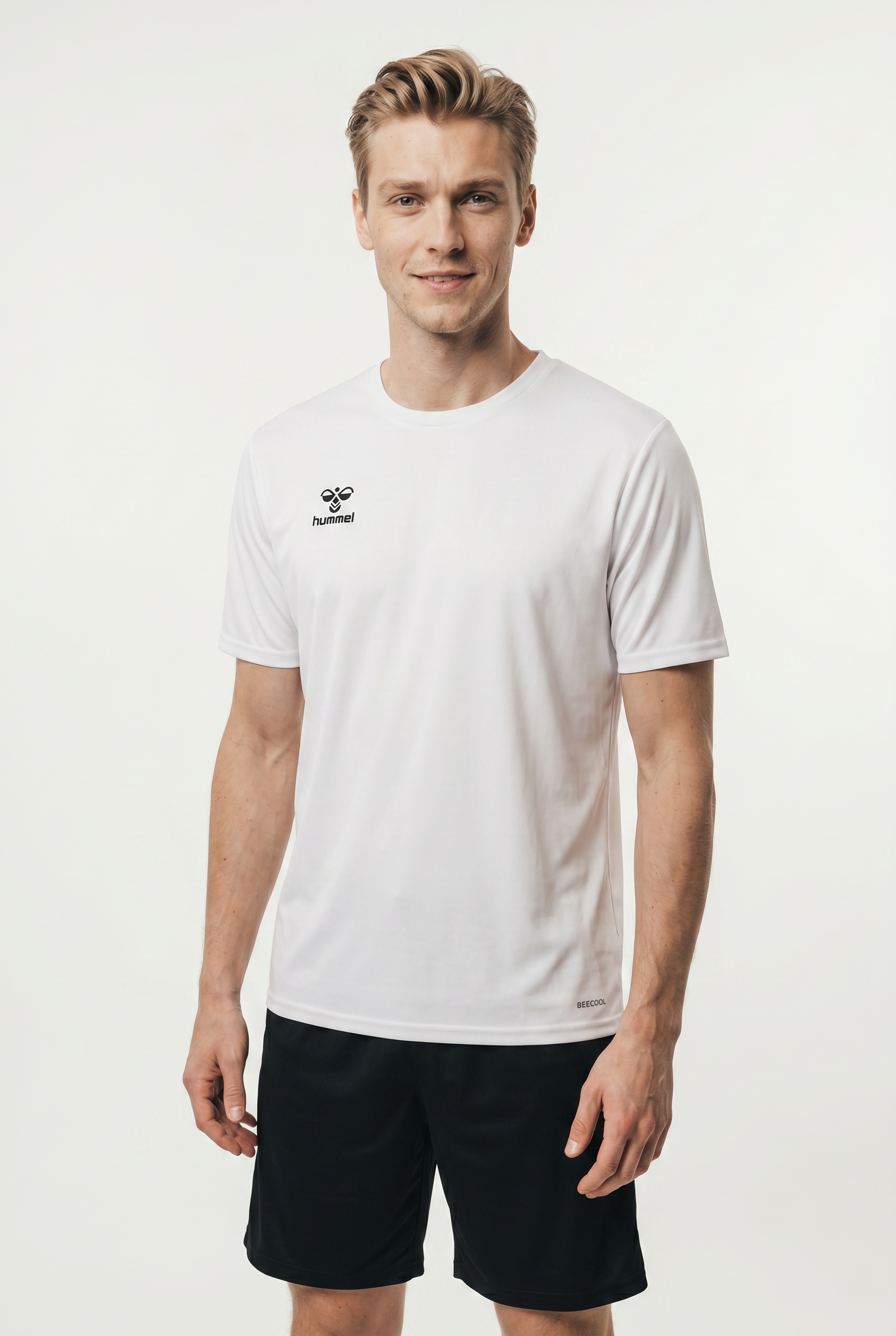 hummel Trainingsshirt "HMLESSENTIAL JERSEY S/S" Kurzarm-Design, mit Rundhalsausschnitt, in Trikot-Qualität
