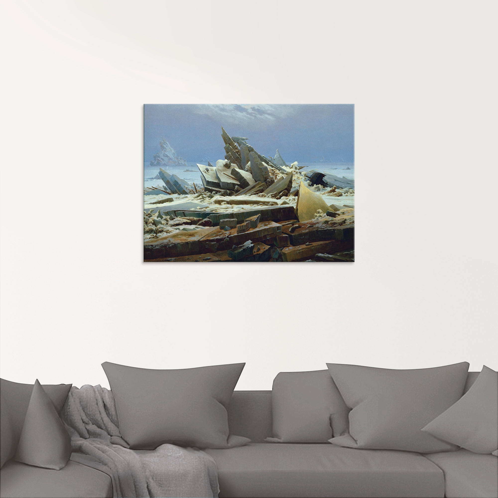 Artland Glasbild »Das Eismeer (Die gescheiterte Hoffnung)«, Gewässer, (1 St.), in verschiedenen Grössen
