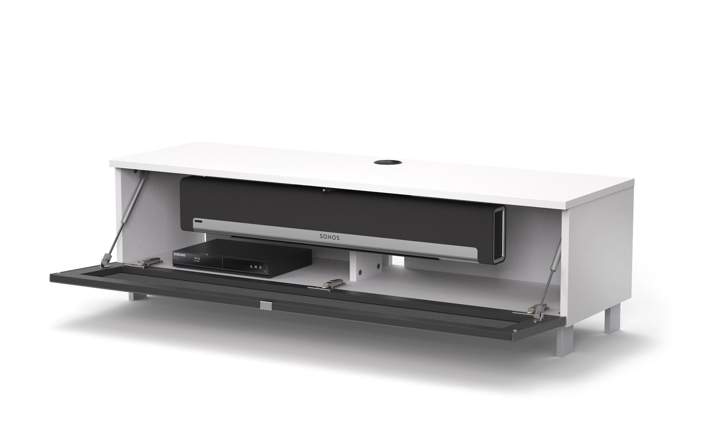 just-racks TV-Schrank »JRB1304 Weiss/Grau«