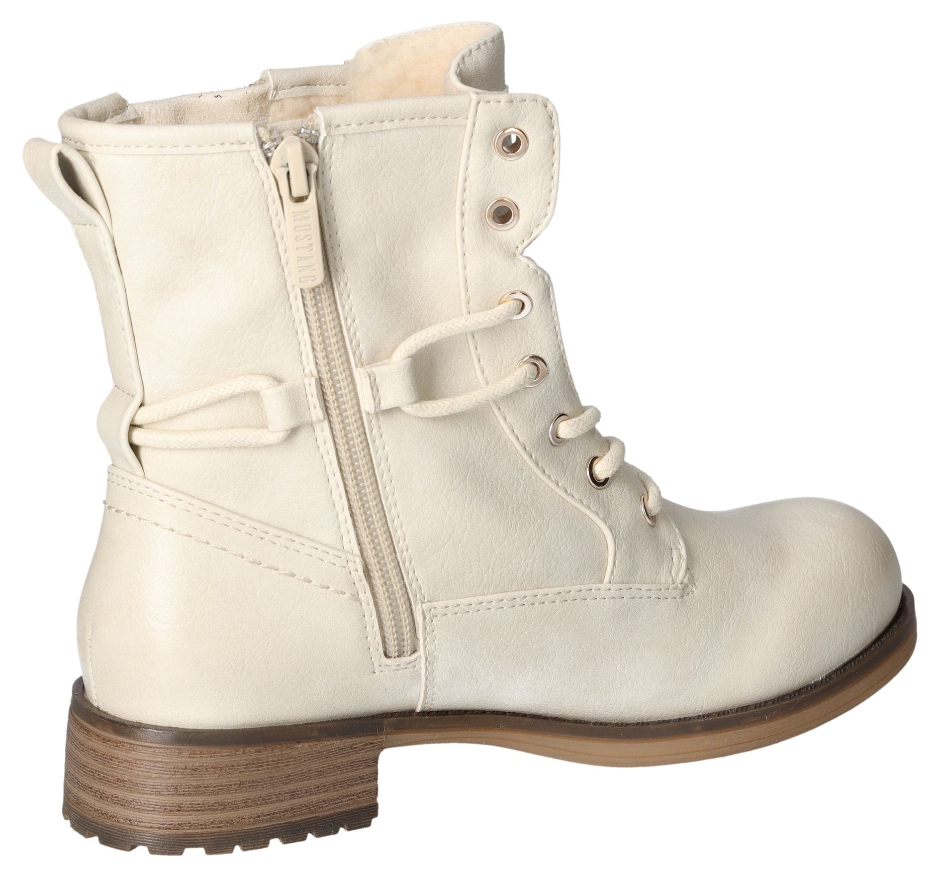 Mustang Shoes Winterboots, Schnürboots, Stiefelette, Blockabsatz, mit Reissverschluss