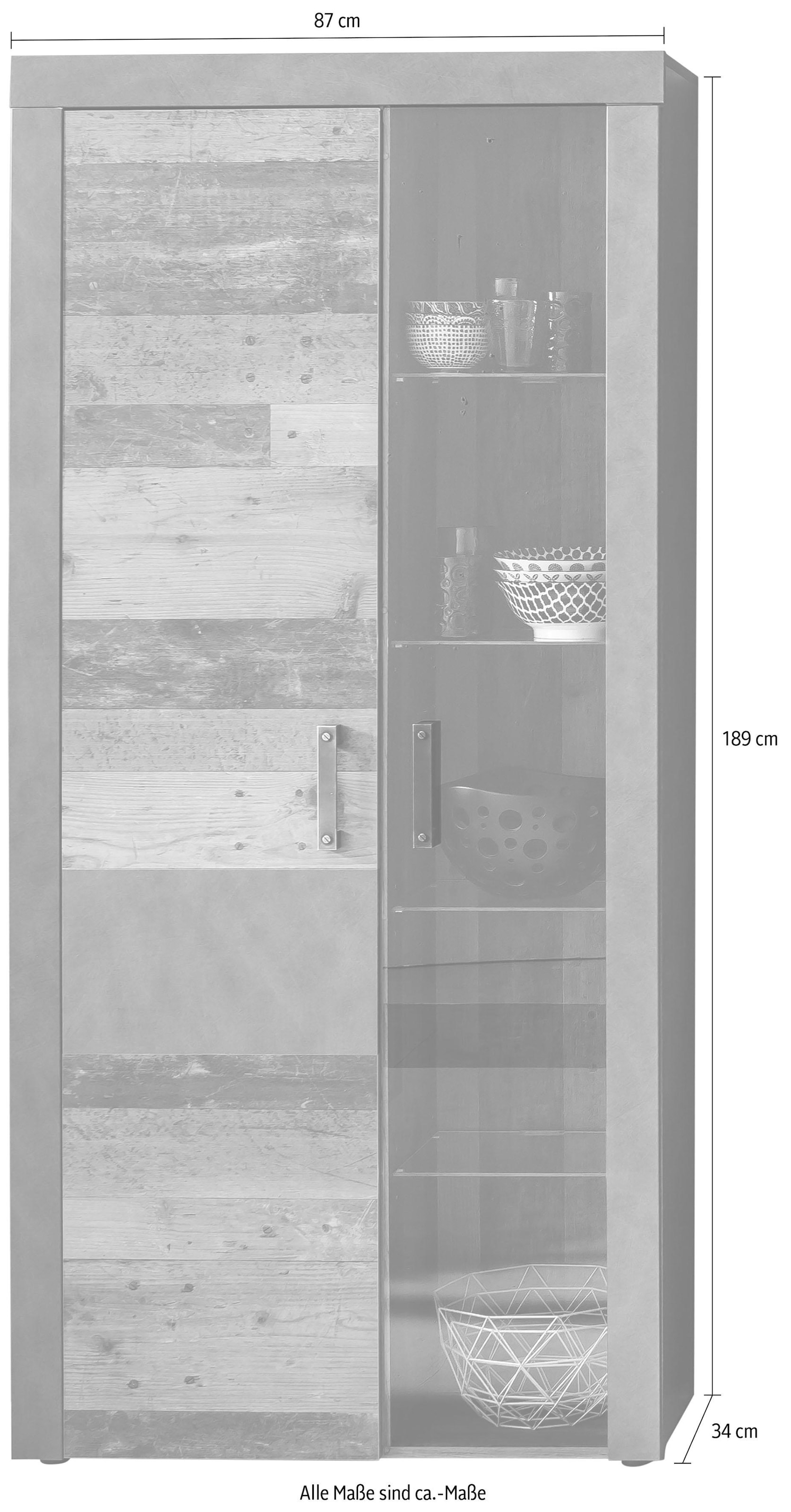 INOSIGN Vitrine »Ilana«, moderner Industrial Beleuchtung Jelmoli-Versand bestellen online optional | Style