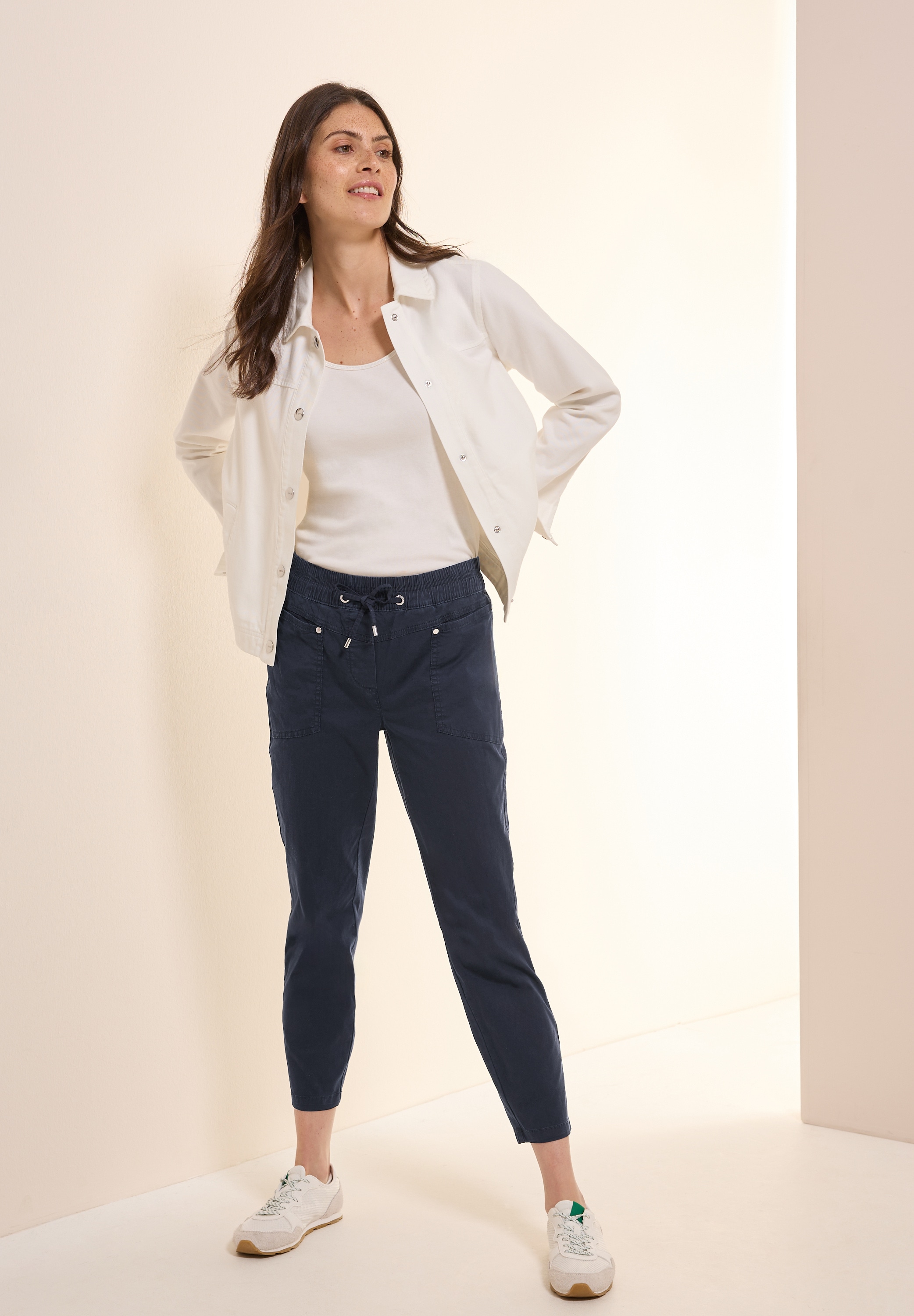 Cecil Stoffhose »Style Chelsea«, mit Kordelzug