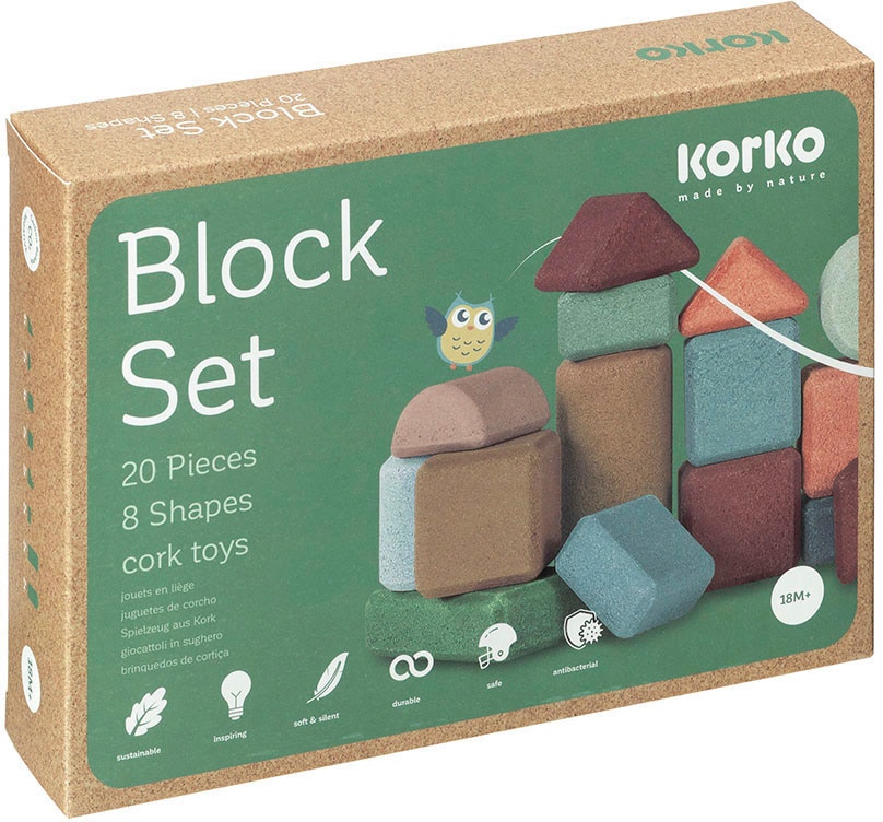 KORKO Spielbausteine »Small Architects«, aus Kork