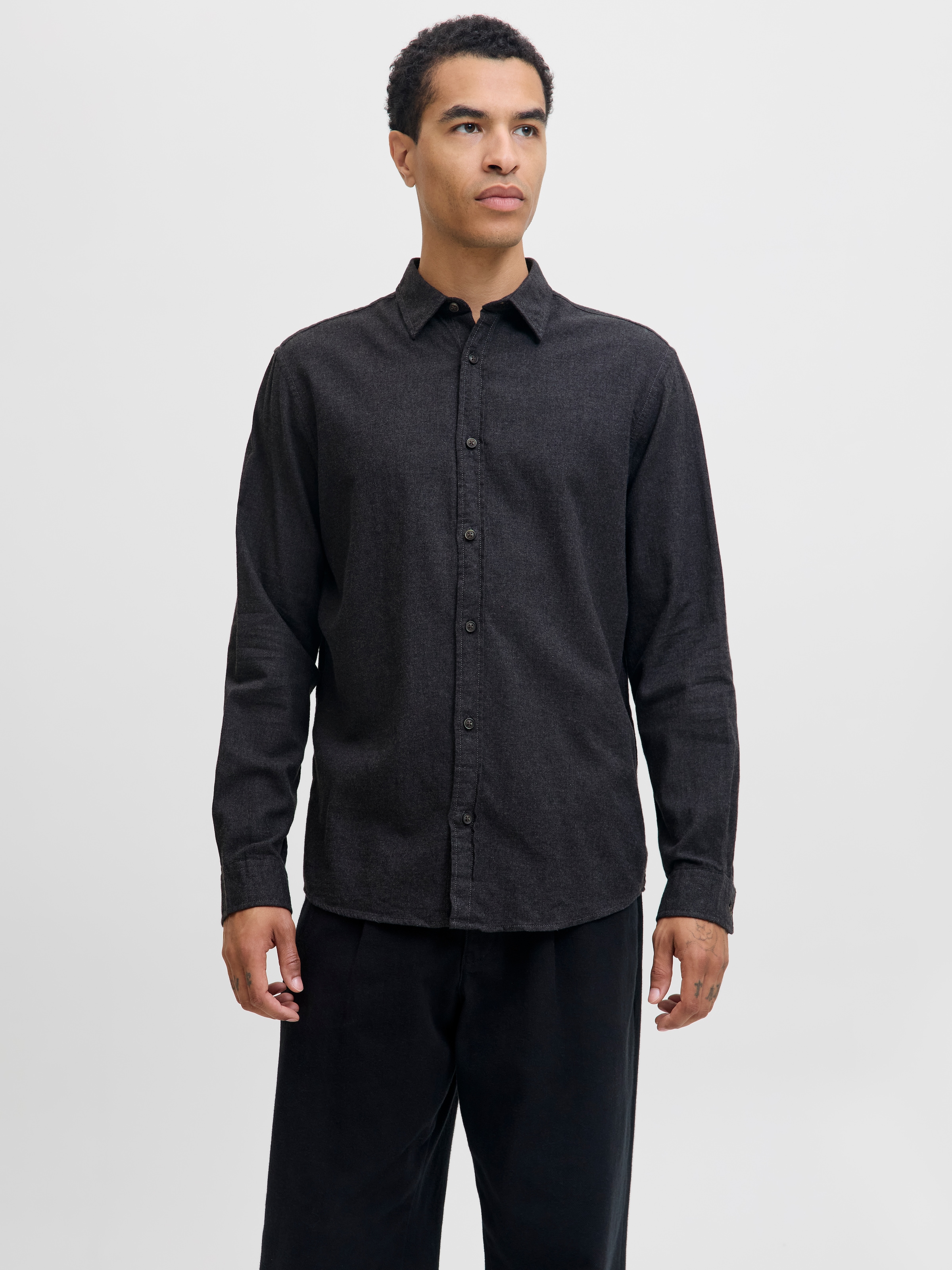 Jack & Jones Langarmhemd »JJECLASSIC MELANGE SHIRT L/S NOOS«