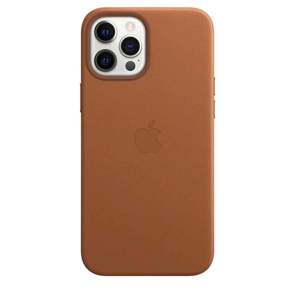 Apple Smartphone-Hülle »Apple iPhone 12 P Max Leder Case Mag Brown«, MHKL3ZM/A