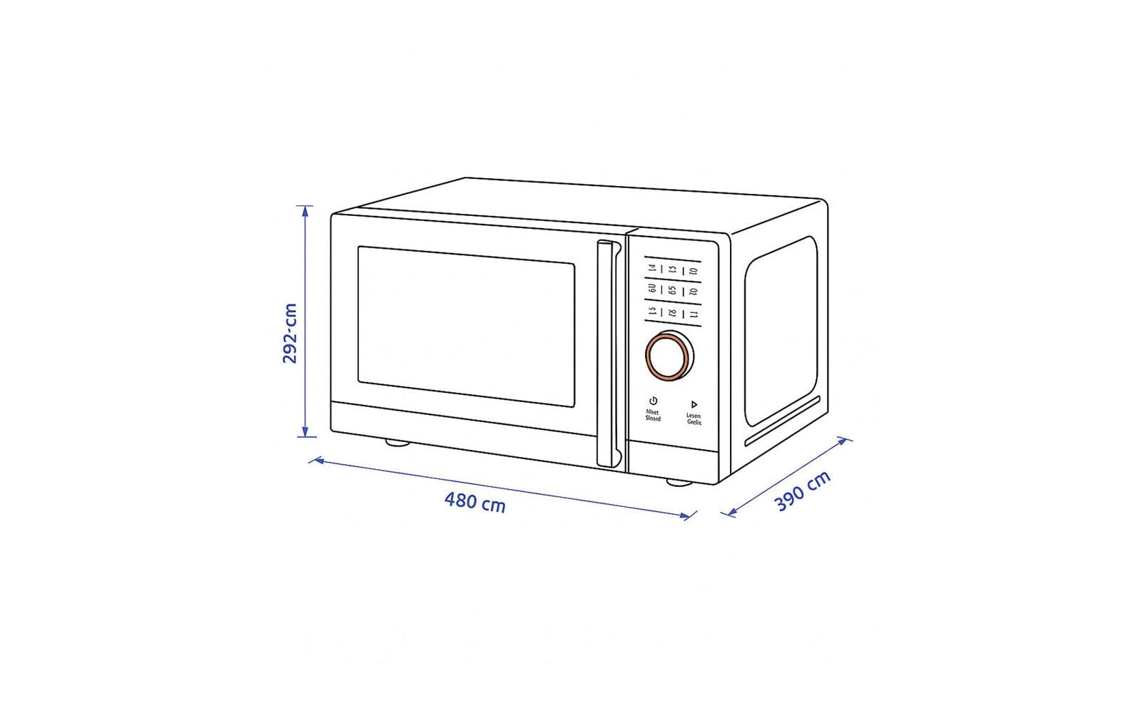 Mikrowelle »Berger Lanz MW23P63«, 800 W