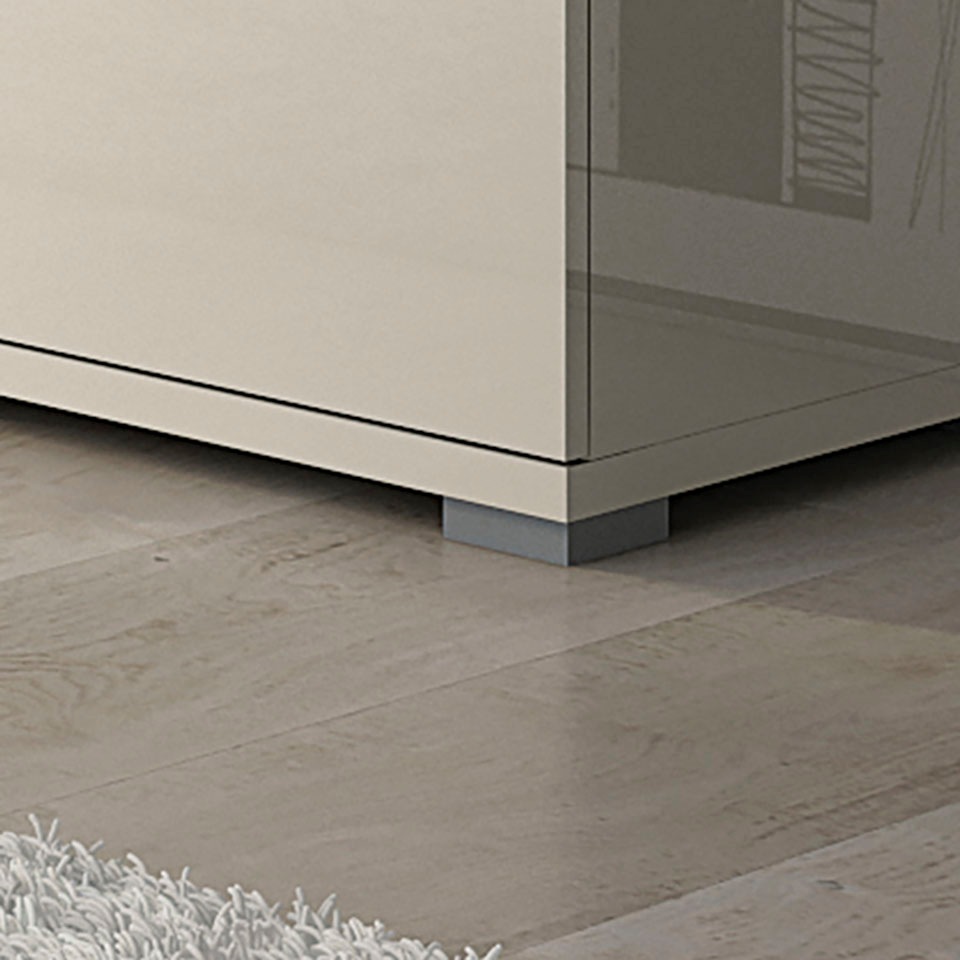 Places of Style Lowboard »Piano TV-Kommode in Breite 165 oder 180 cm mit Soft-Close-Funktion«, Hochglanz UV-lackiert, Br 180 cm mit versch. Tür- und Schubkastenmasse
