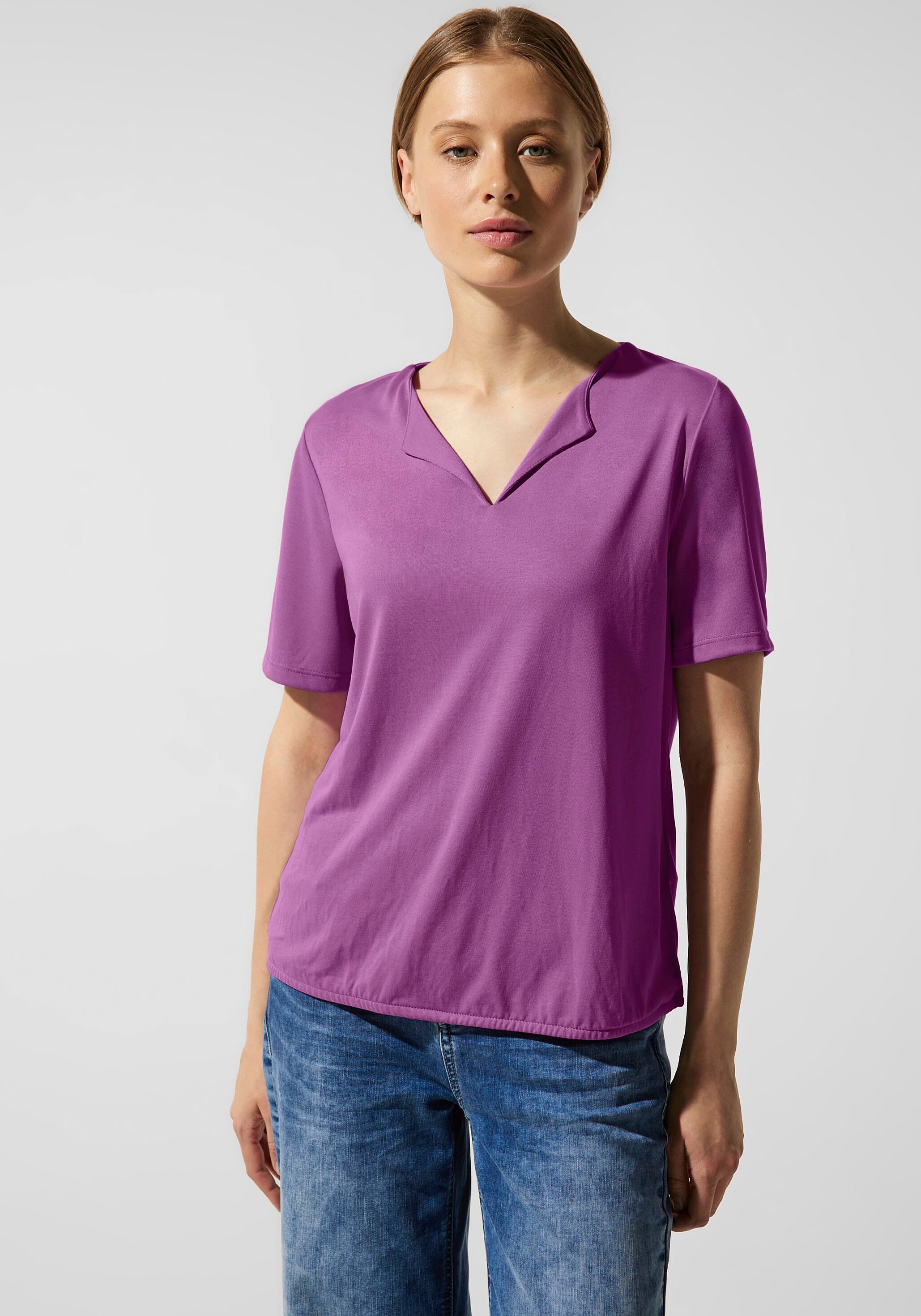 Seidenlook Shirttop, ONE online im kaufen STREET Schweiz bei Jelmoli-Versand
