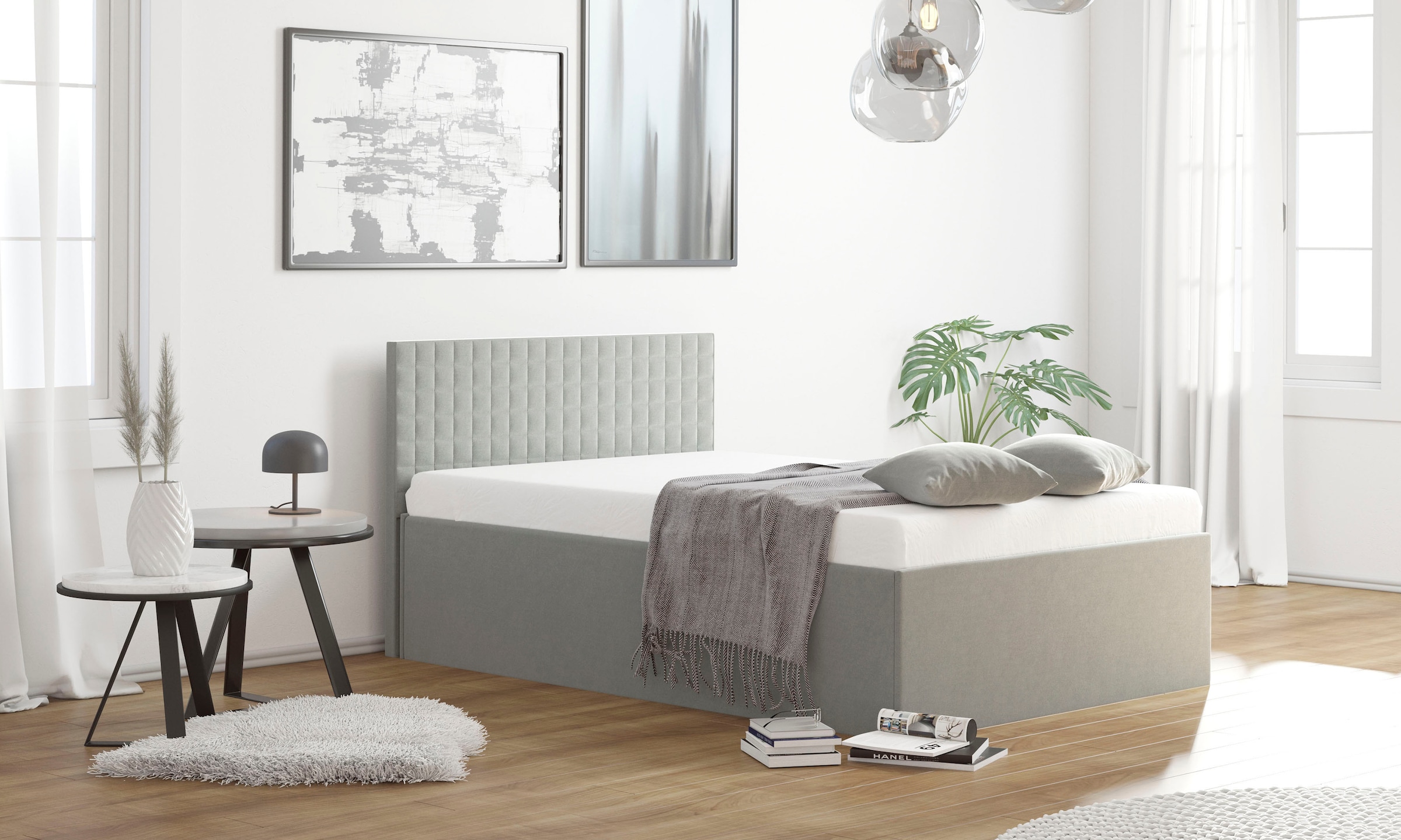 Westfalia Schlafkomfort Polsterbett mit Bettkasten bei Ausführung mit Matratze