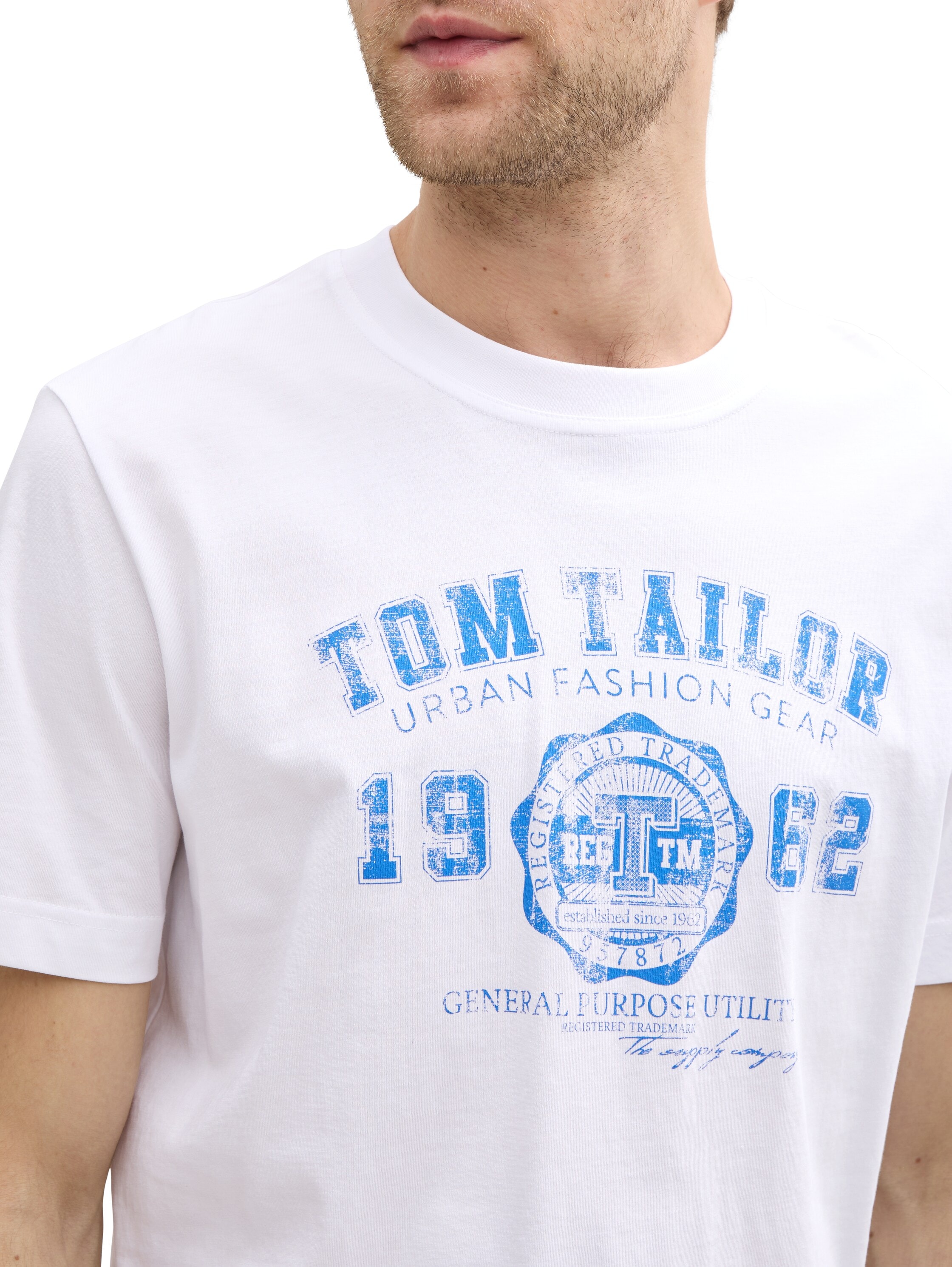 TOM TAILOR T-Shirt, (Packung, 2 tlg.), mit Frontprint