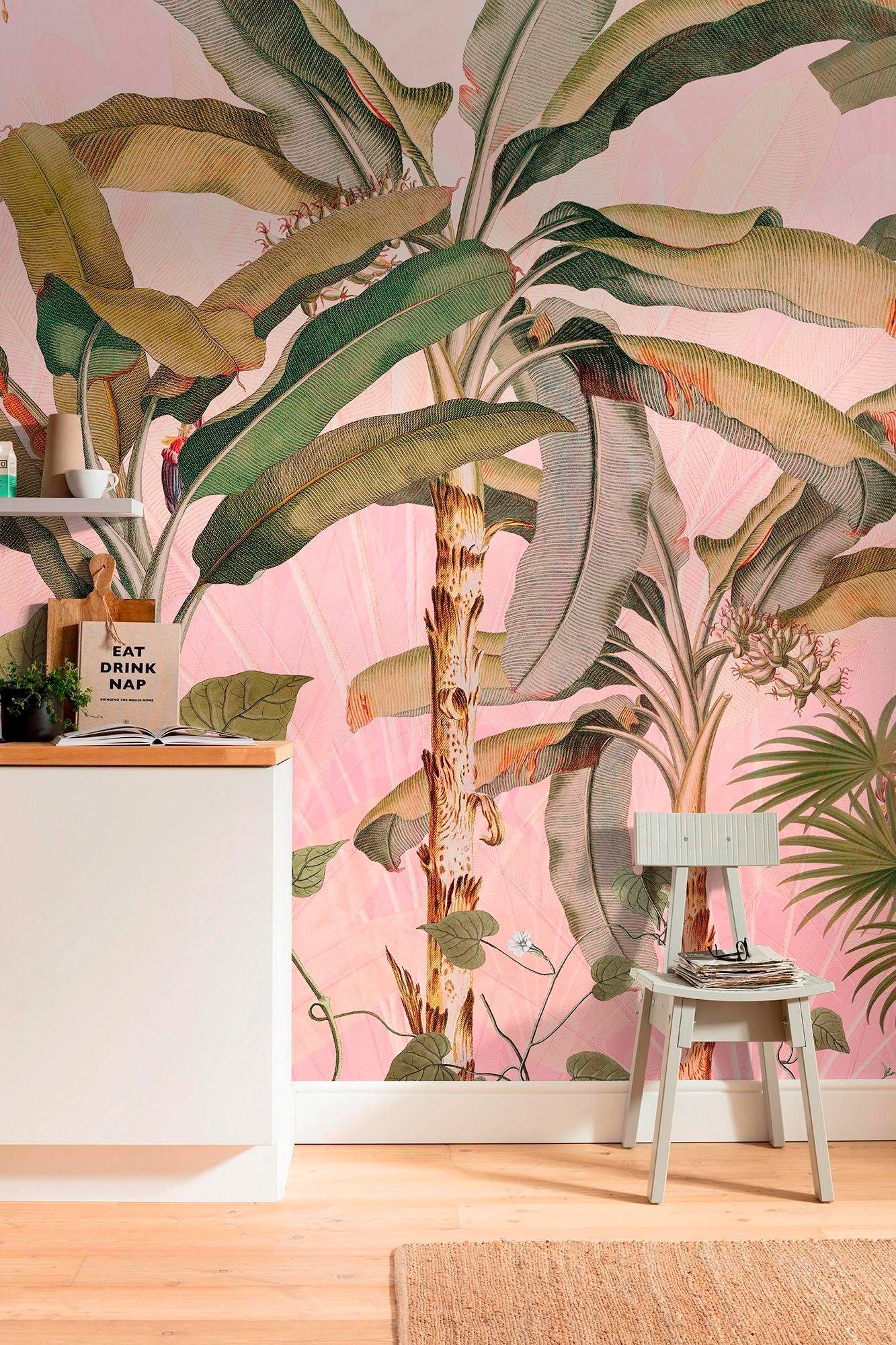Komar Vliestapete "Digitaldruck Vlies - Plantation - Größe 350 x 270 cm" bedruckt glatt Wohnzimmer, Schlafzimmer