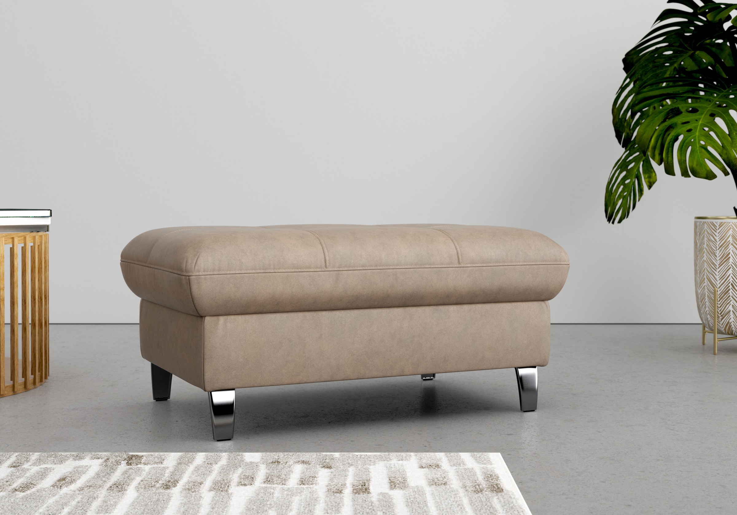 sit&more Stauraumhocker »Maggiore«, mit Stauraum und modernen Metallbeinen