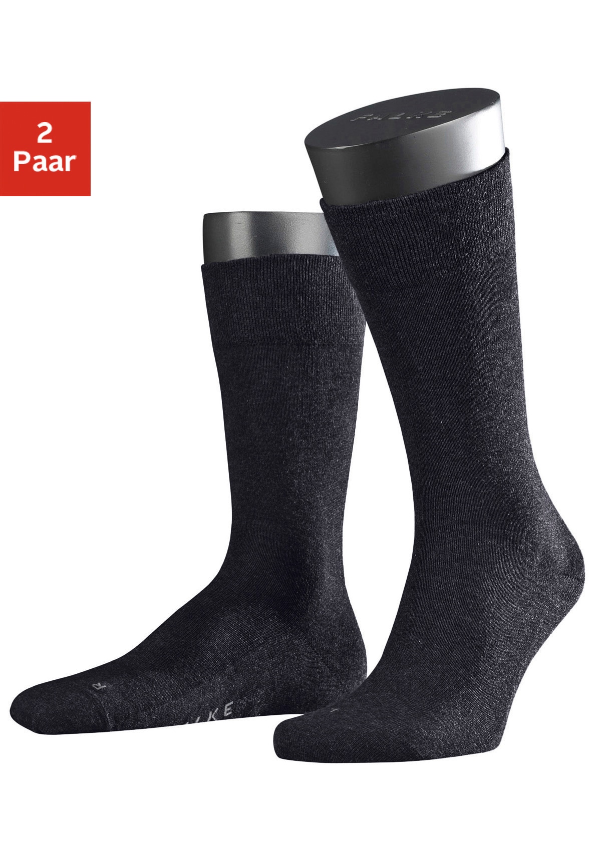 FALKE Socken »Sensitive London«, (2 Paar), mit sensitve Bündchen ohne Gummi