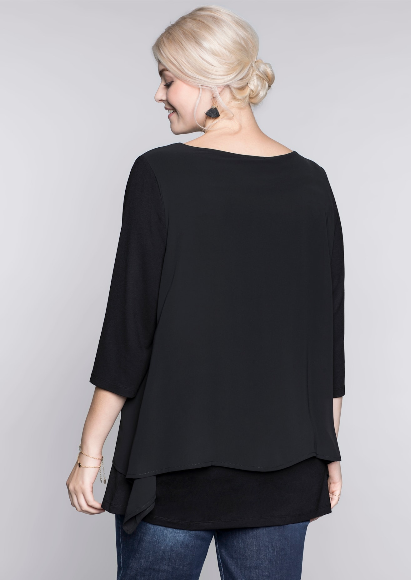 Sheego Blusenshirt »Blusenshirt«, (1 tlg.)
