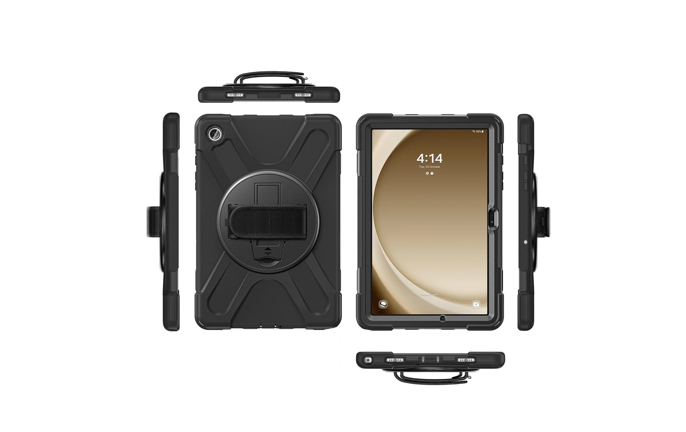 4smarts Tablet-Hülle »Back Cover Rugged GRIP Galaxy Tab S9 FE«, 27,7 cm (10,9 Zoll)