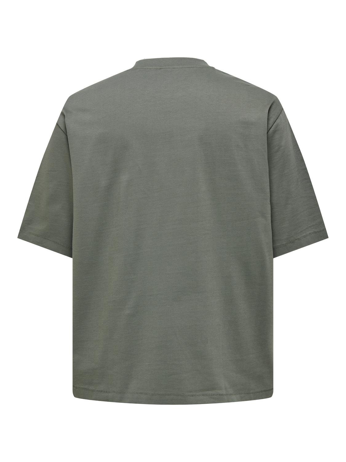 ONLY & SONS Rundhalsshirt »ONSMILLENIUM OVZ SS TEE NOOS«