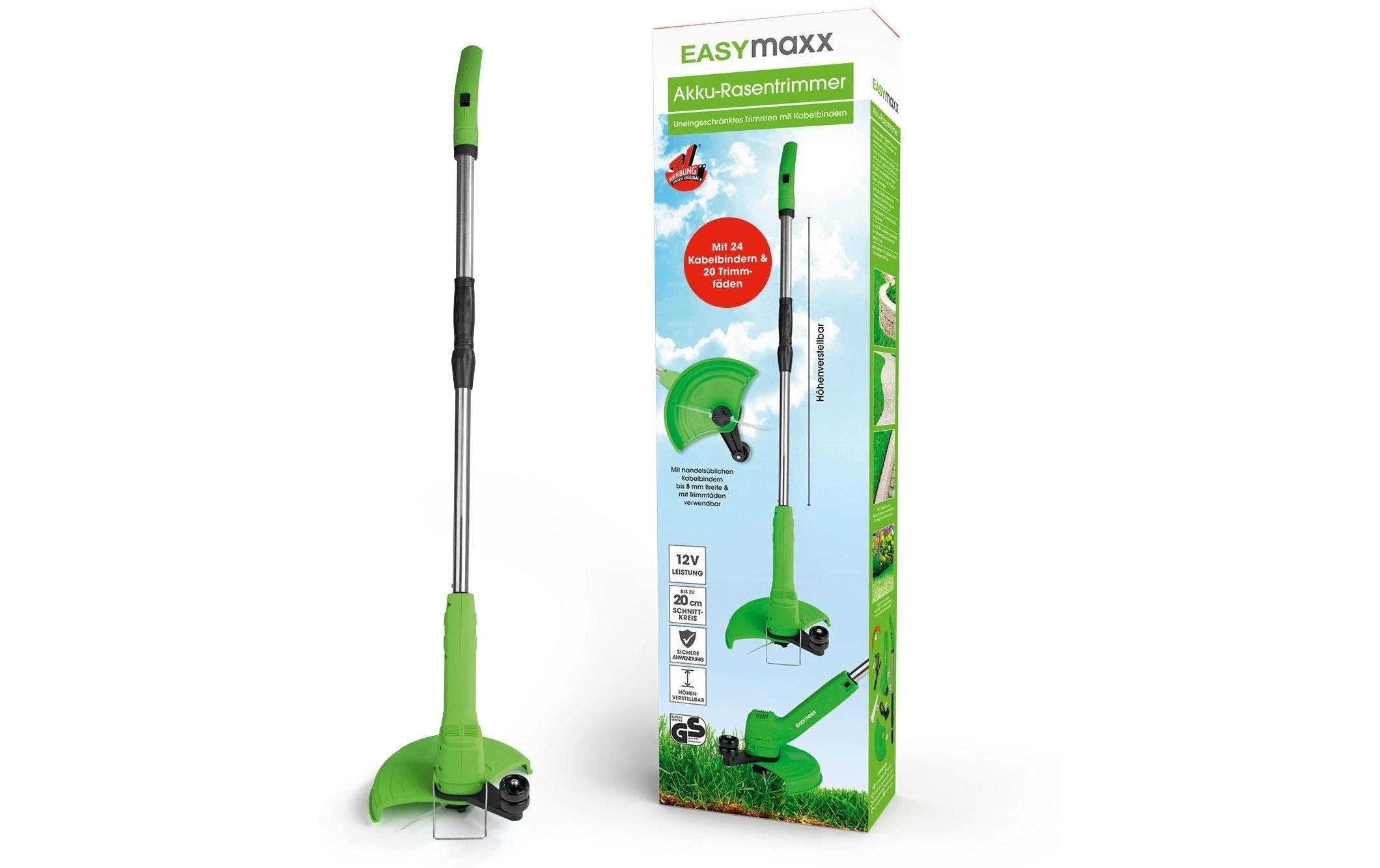 EASYmaxx Akku-Rasentrimmer