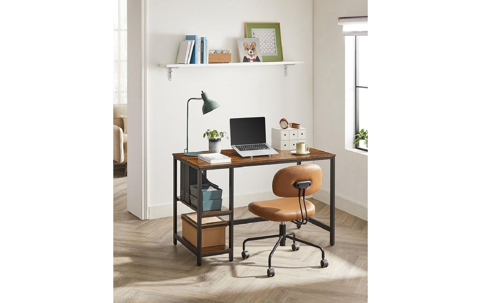 SONGMICS Schreibtisch »LWD47X Vintagebraun-Schwarz«