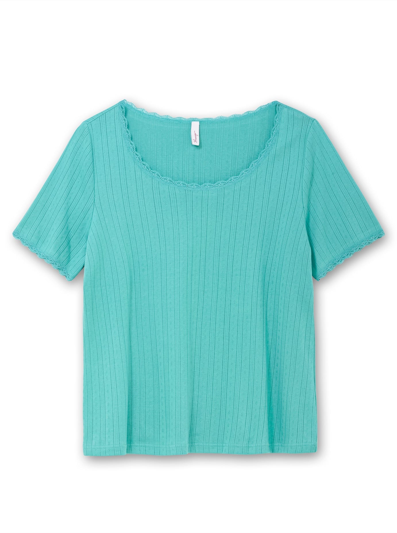 Sheego Kurzarmshirt »T-Shirt«, (1 tlg.)