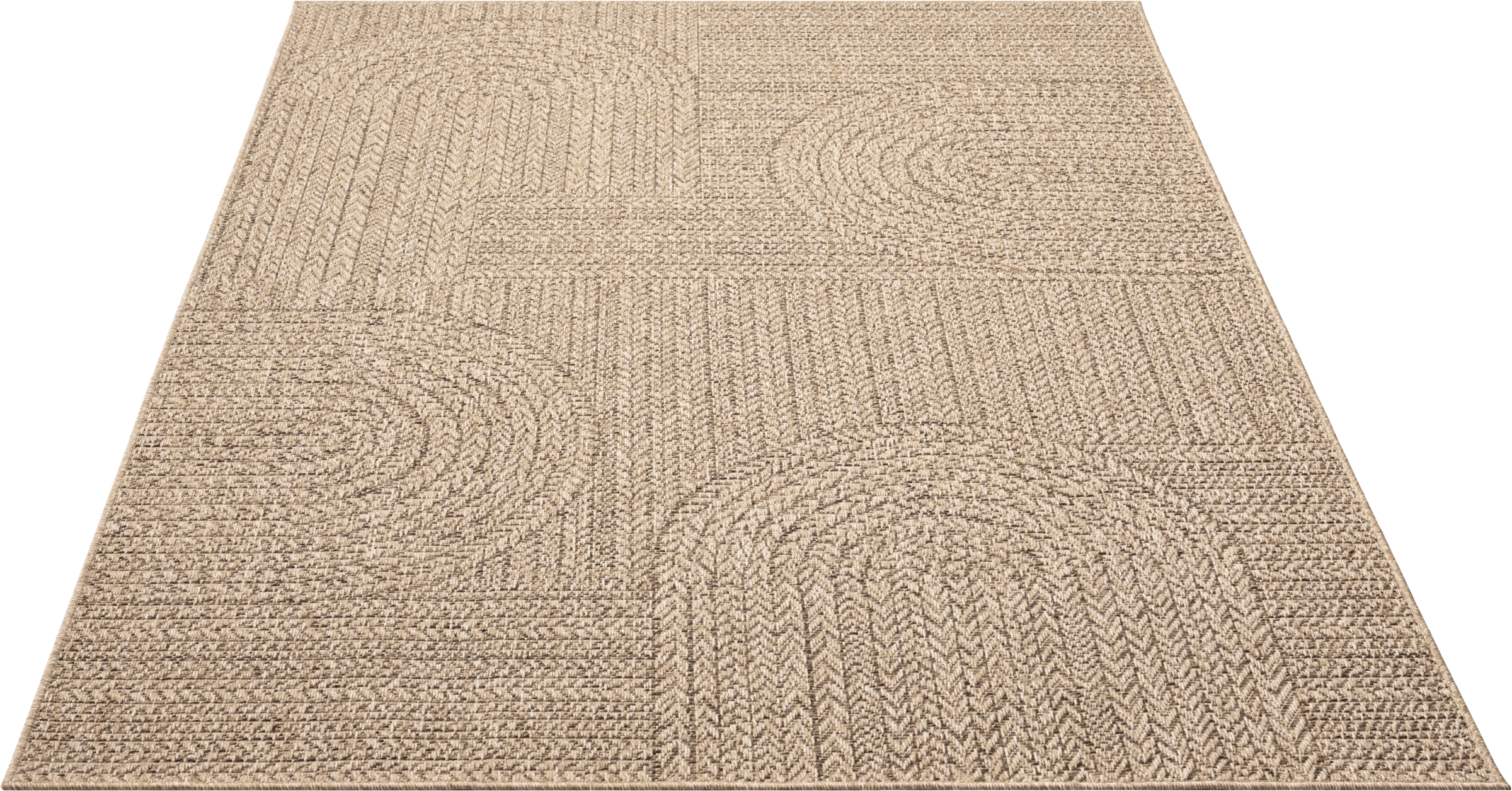 merinos Teppich »Kenzy 7«, rechteckig, 10 mm Höhe, robuster In- und Outdoor Teppich im natürlichen Jute-Look, wetterfest