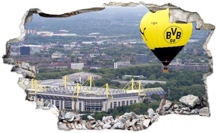 Wall-Art Mehrteilige Bilder | bestellen BVB Dortmund«, St.) online Jelmoli-Versand (Set, 3 »Silberfarben Borussia