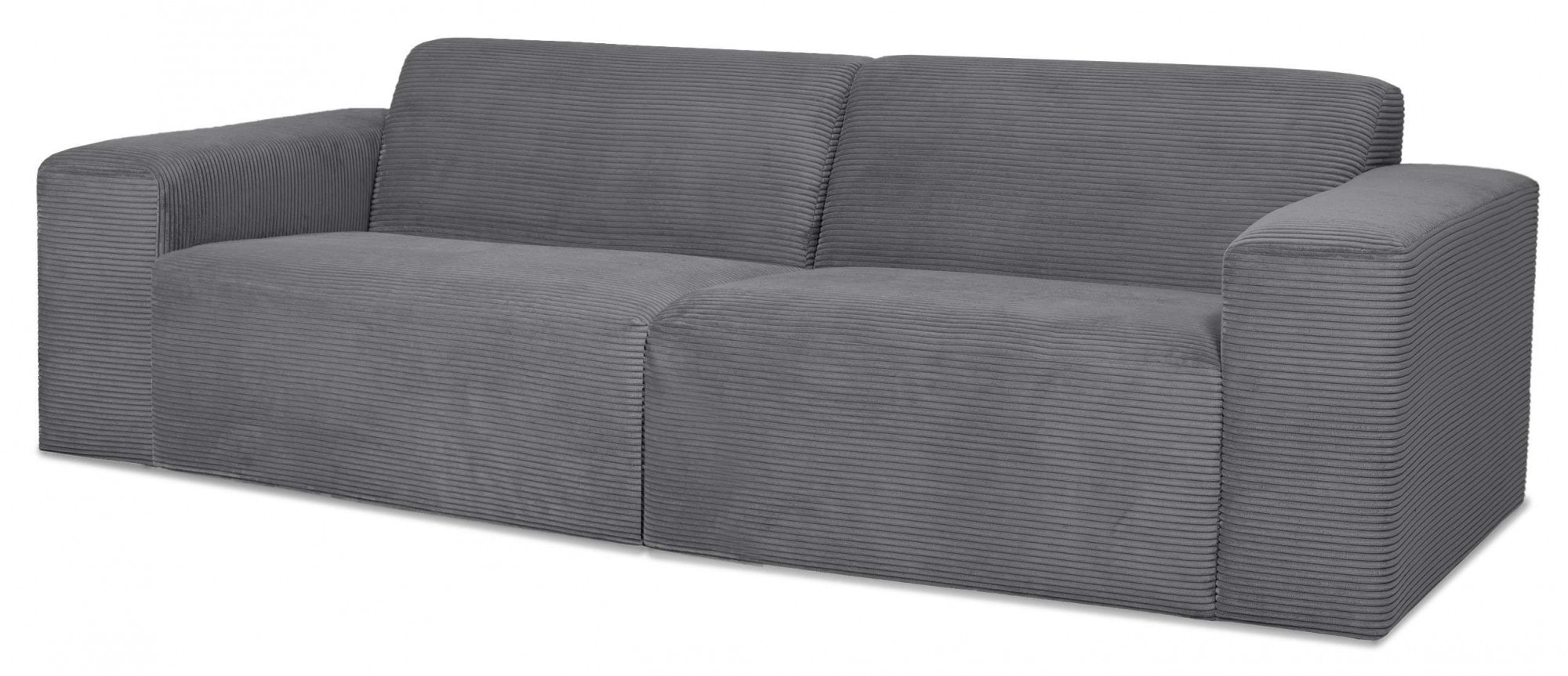 INOSIGN 3-Sitzer »Koa, 228 cm, Modulsofa in Webstoff, Cord«, Designsofa, weicher Lounge-Sitzkomfort, Welleunterfederung, bodentief