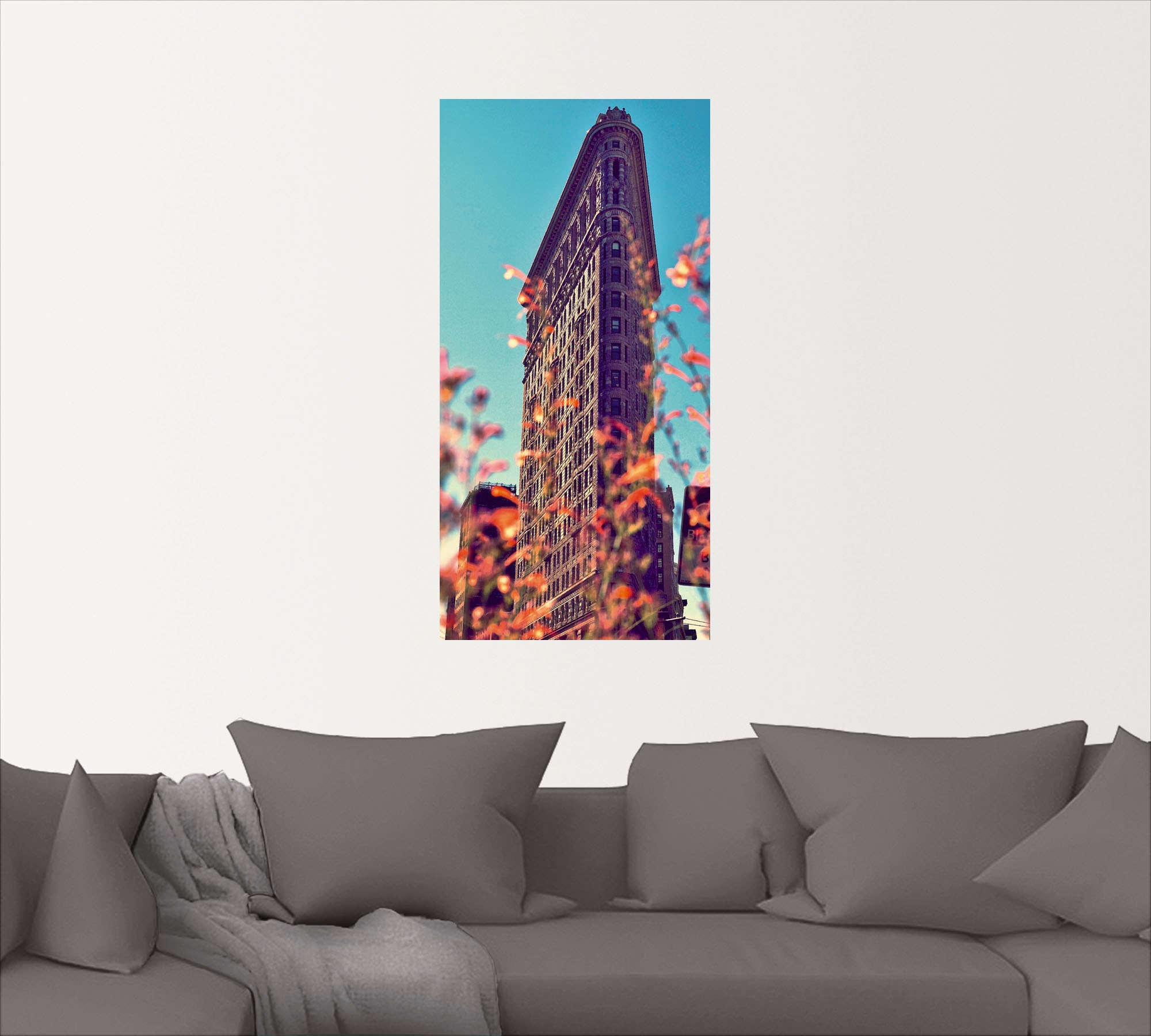 Artland Wandbild »Flatiron New York«, Gebäude, (1 St.), als Leinwandbild, Wandaufkleber oder Poster in versch. Grössen