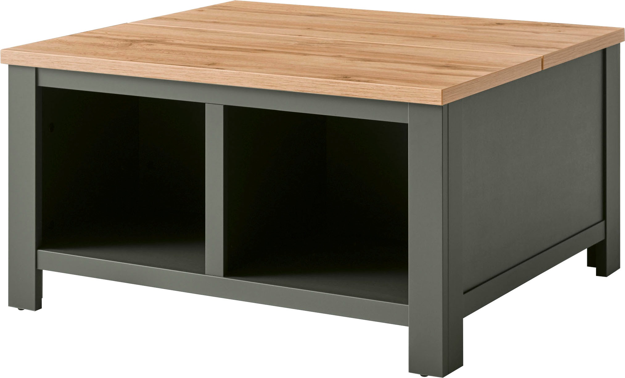 Home affaire Couchtisch "Cambridge, Beistelltisch, Wohnzimmertisch, Sofatisch, Tisch" Landhausstil, mit offenen Fächern und Stauraumfach, 93 cm breit