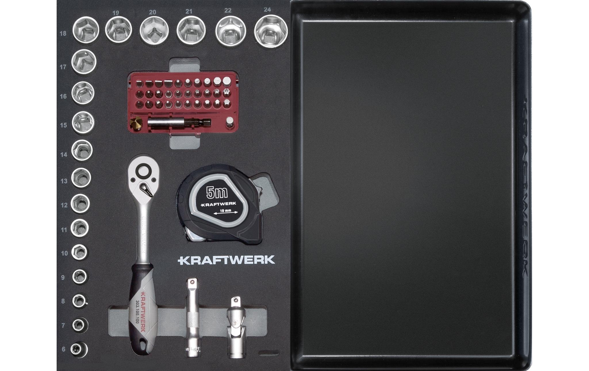 Kraftwerk Werkzeugkoffer »B147 Basic«, (97 St.)