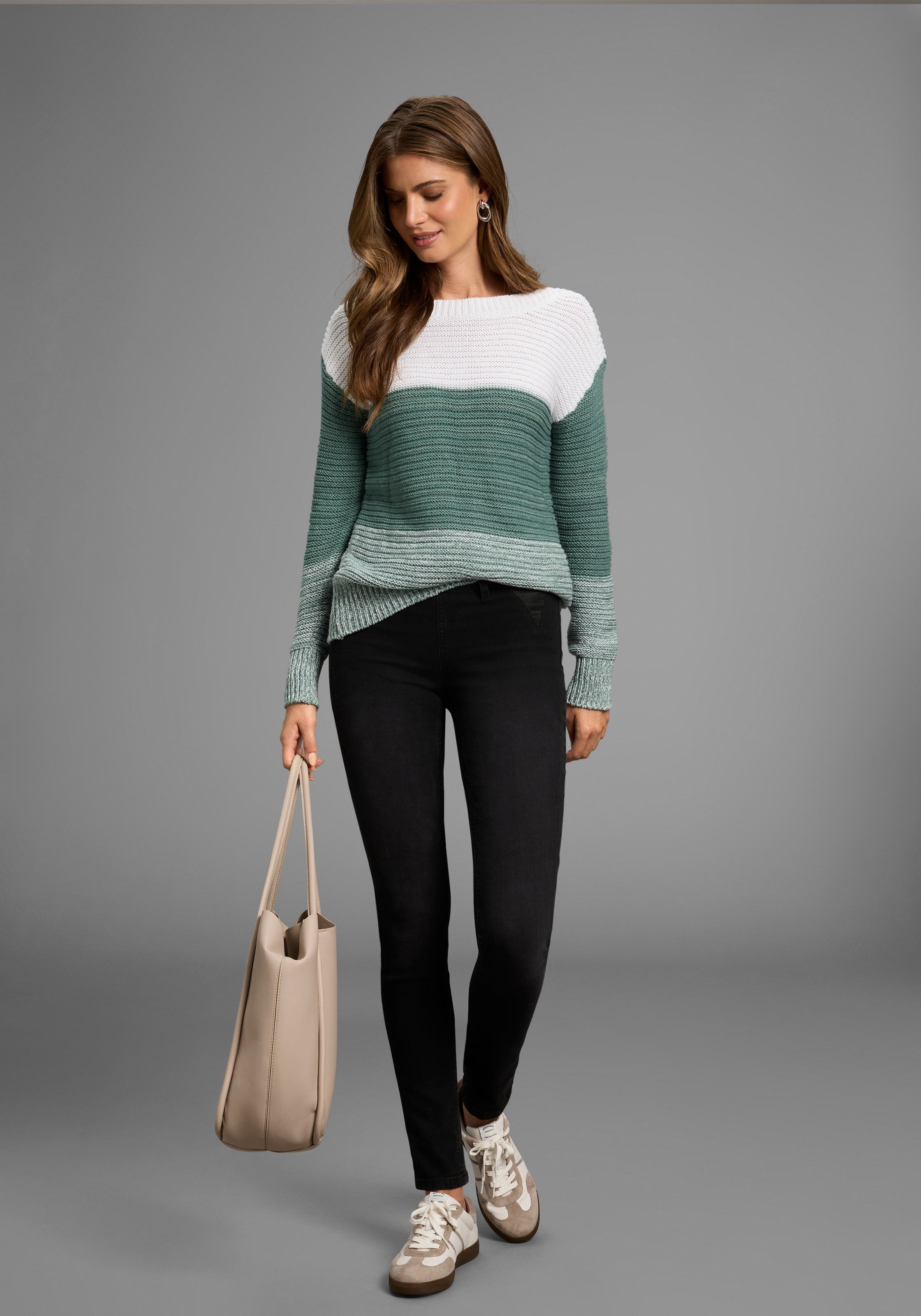 Laura Scott Streifenpullover, mit Streifen