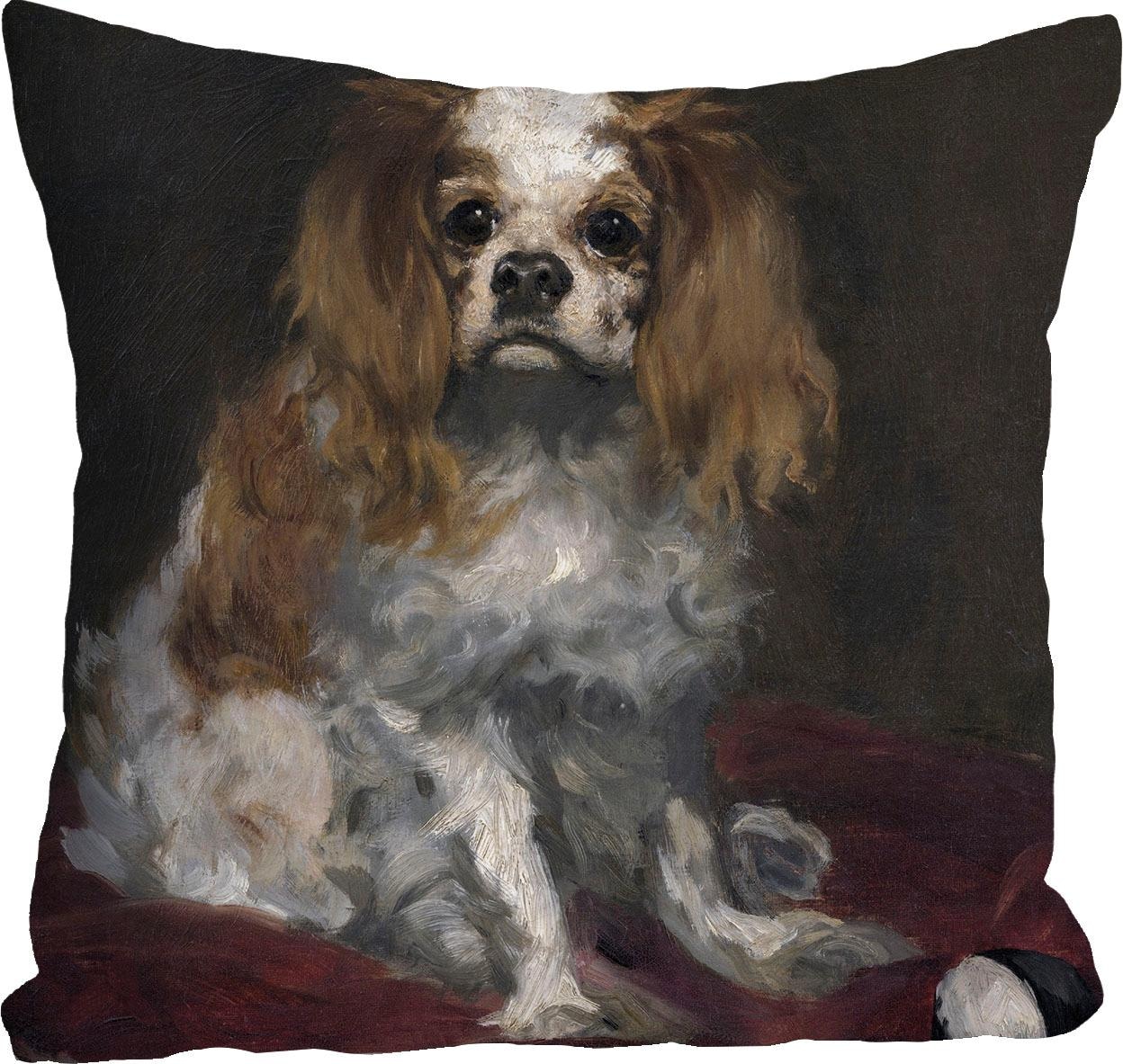 queence Dekokissen ""Hund"" Kissenhülle ohne Füllung, 1 Stück