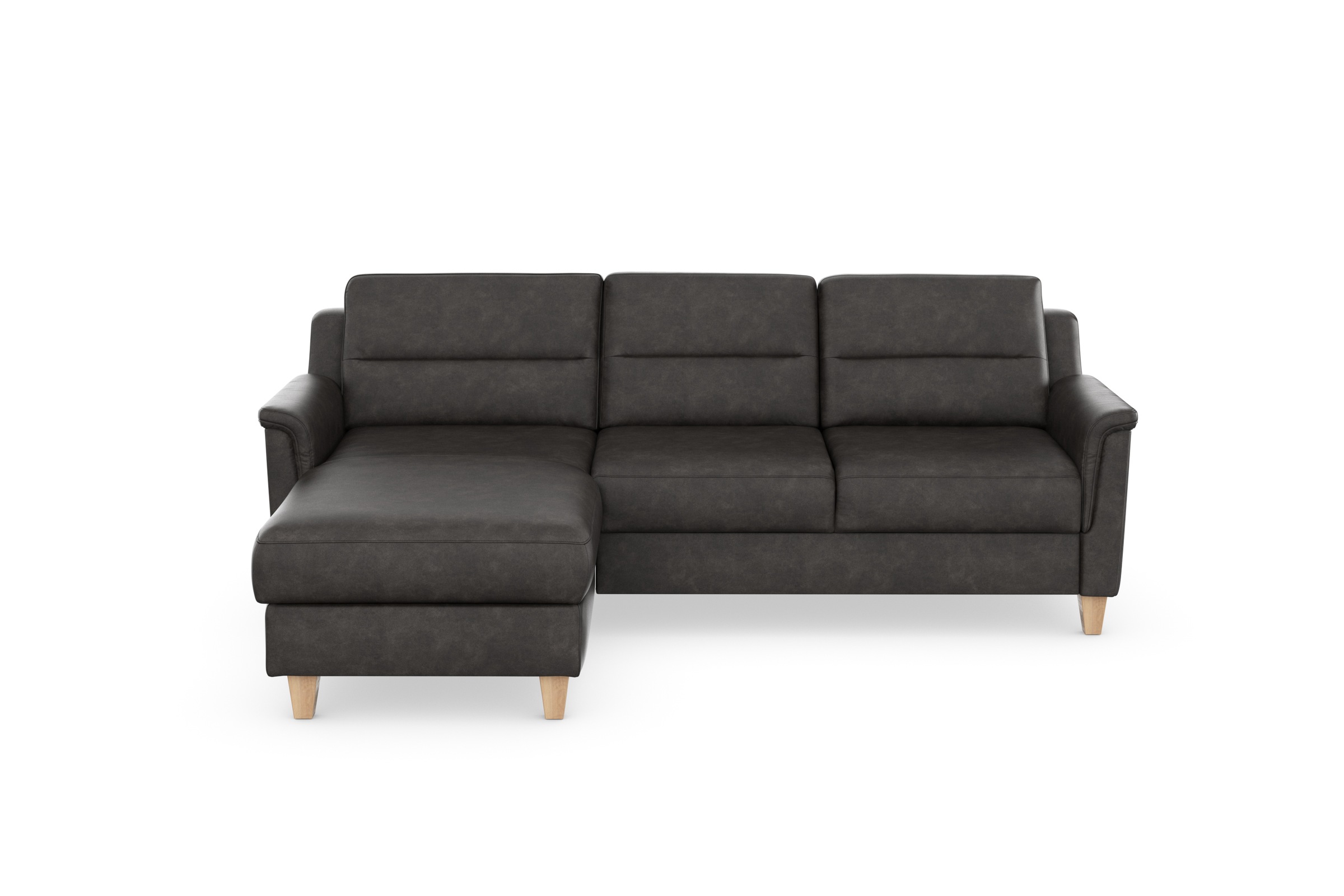 sit&more Ecksofa »Farö L-Form«, inklusive Federkern, wahlweise mit Bettfunktion und Bettkasten