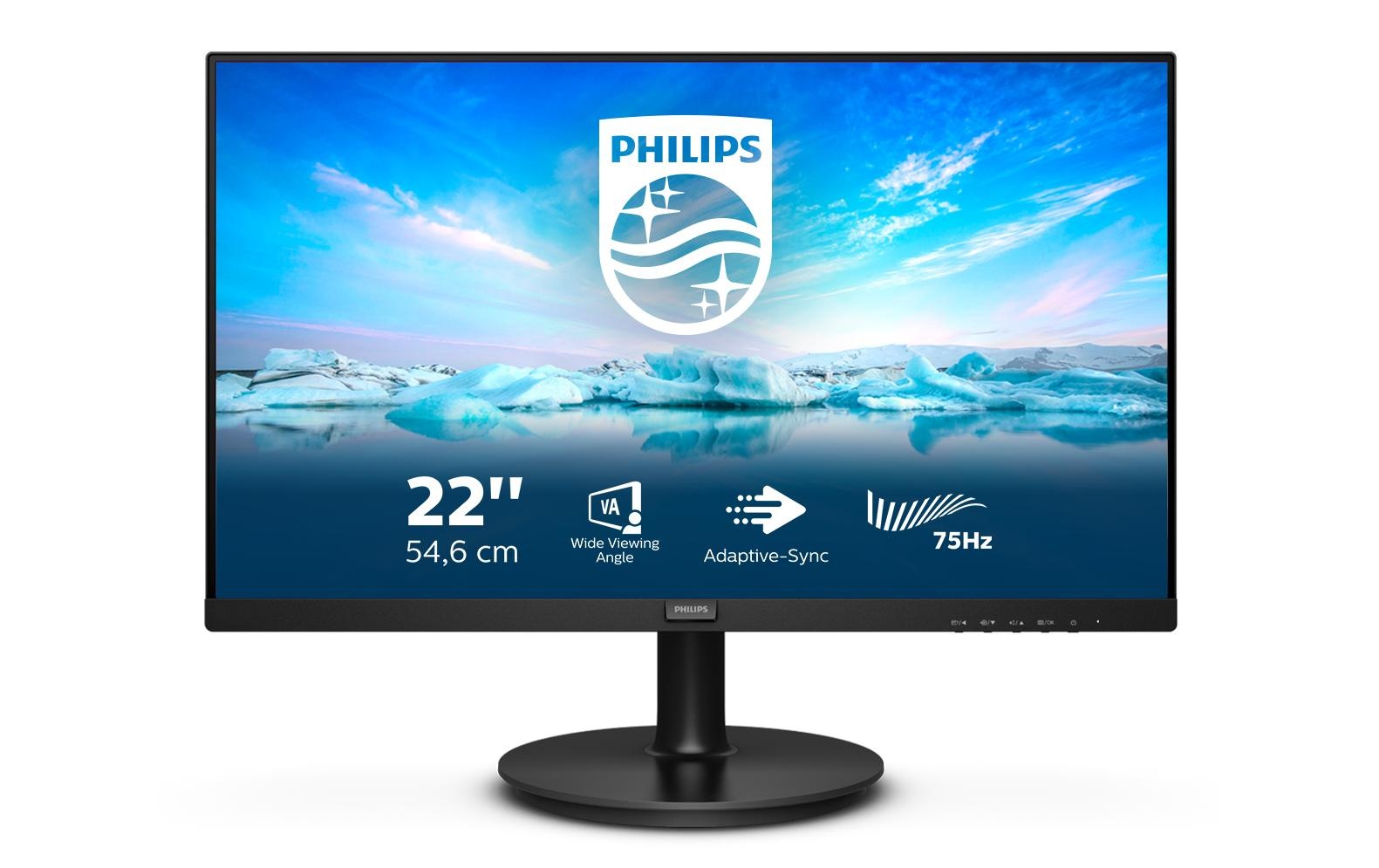 Philips LED-Monitor »222V8LA/00«, 55 cm/22 Zoll, 1920 x 1080 px, 75 Hz