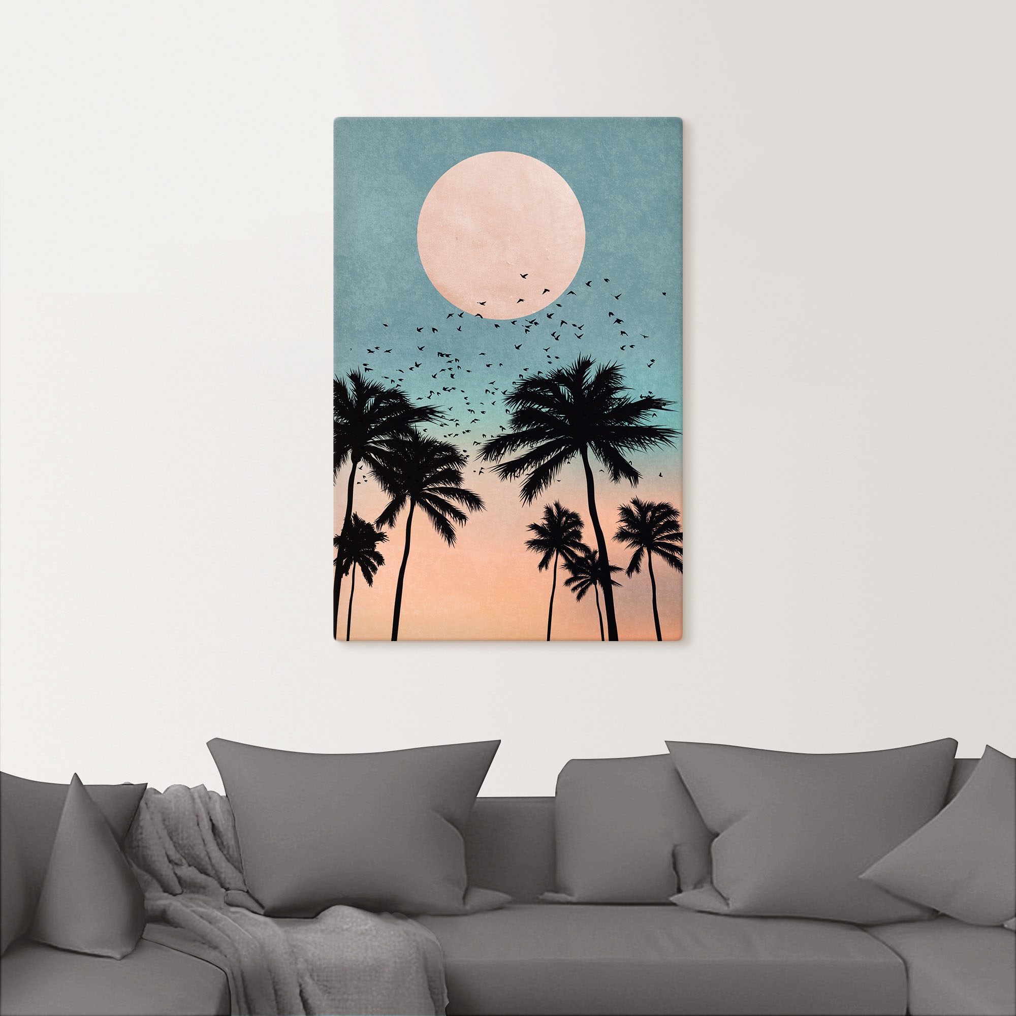 Artland Leinwandbild »Sonnenaufgang«, Bilder vom Sonnenuntergang & -aufgang, (1 St.), auf Keilrahmen gespannt