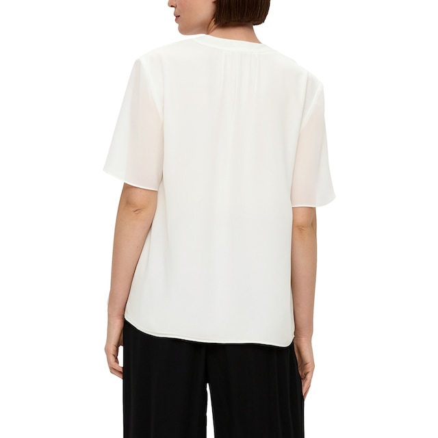s.Oliver BLACK LABEL Shirtbluse, mit eingelegter Falte vorne acheter en  ligne | Jelmoli-Versand