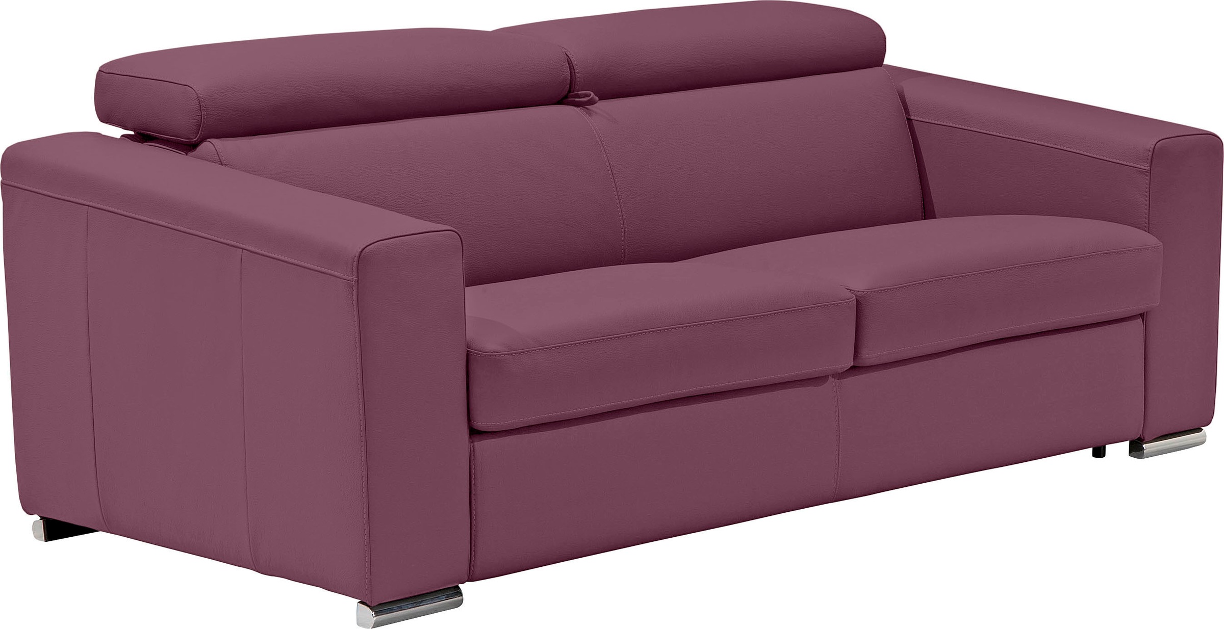 Egoitaliano Schlafsofa »Cabiria, Design und super Sitz- und Liegekomfort«, Sofa inkl. Schlaffunktion, Kopfteile verstellbar, mit Metallfüssen