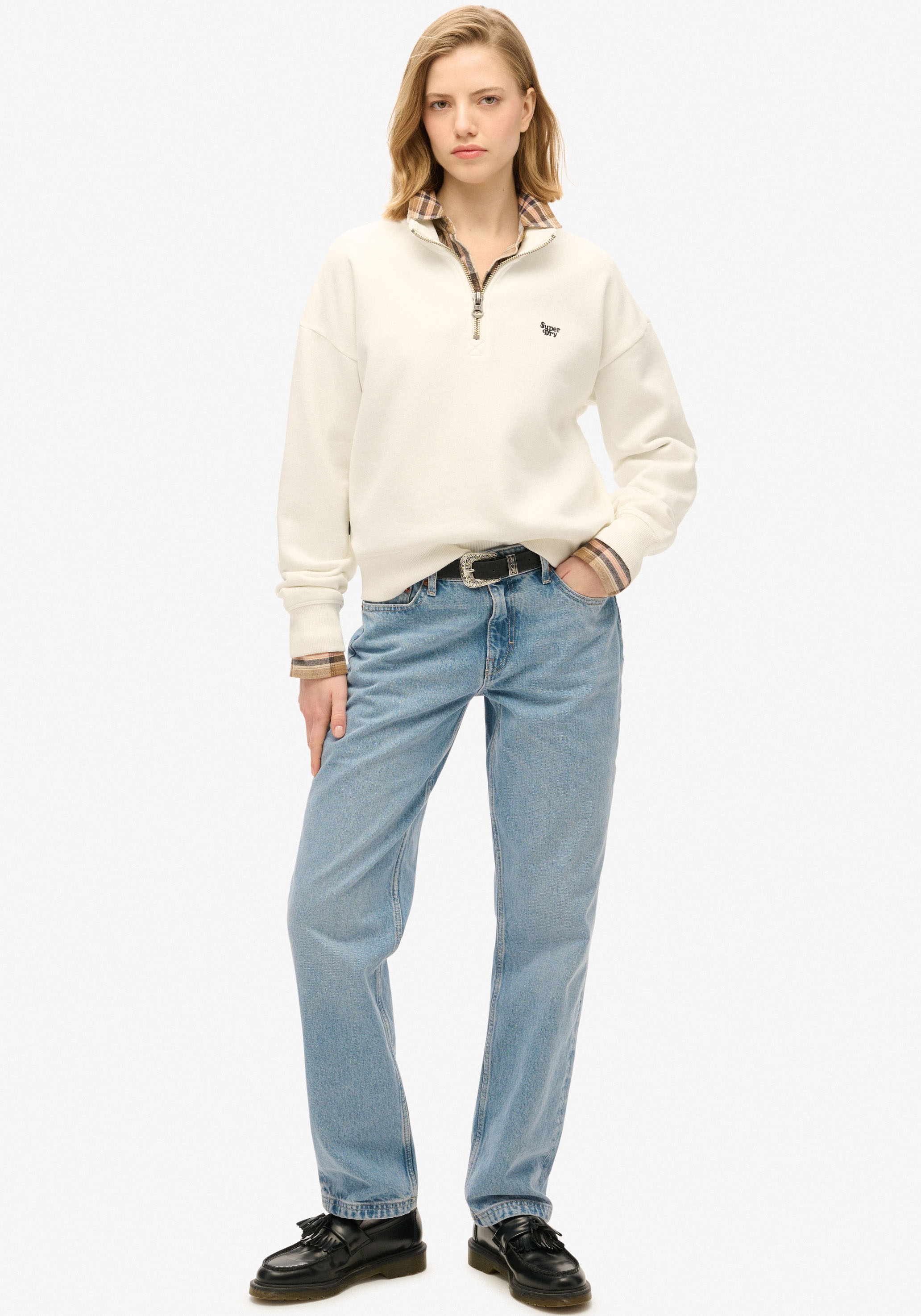Superdry Sweatshirt »ESSENTIAL HALF ZIP SWEATSHIRT«