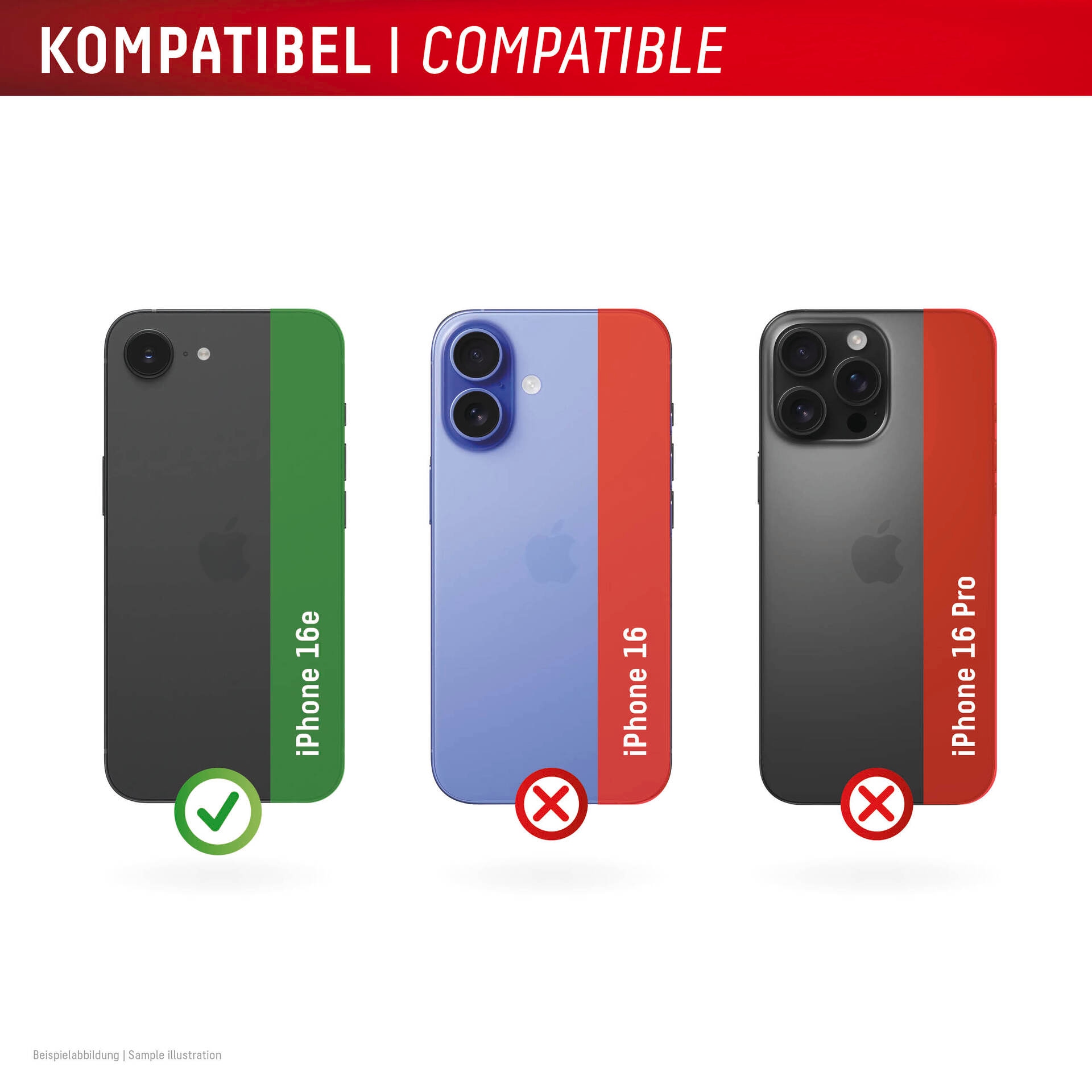 Displex Kameraschutzglas »Camera Lens Glass Single Glass Ring Protector«, für Apple iPhone 16e, (Packung, 2x Einzellinsen-Schutzringe), Objektivschutz, Kameraschutz, kratz- & stossfest